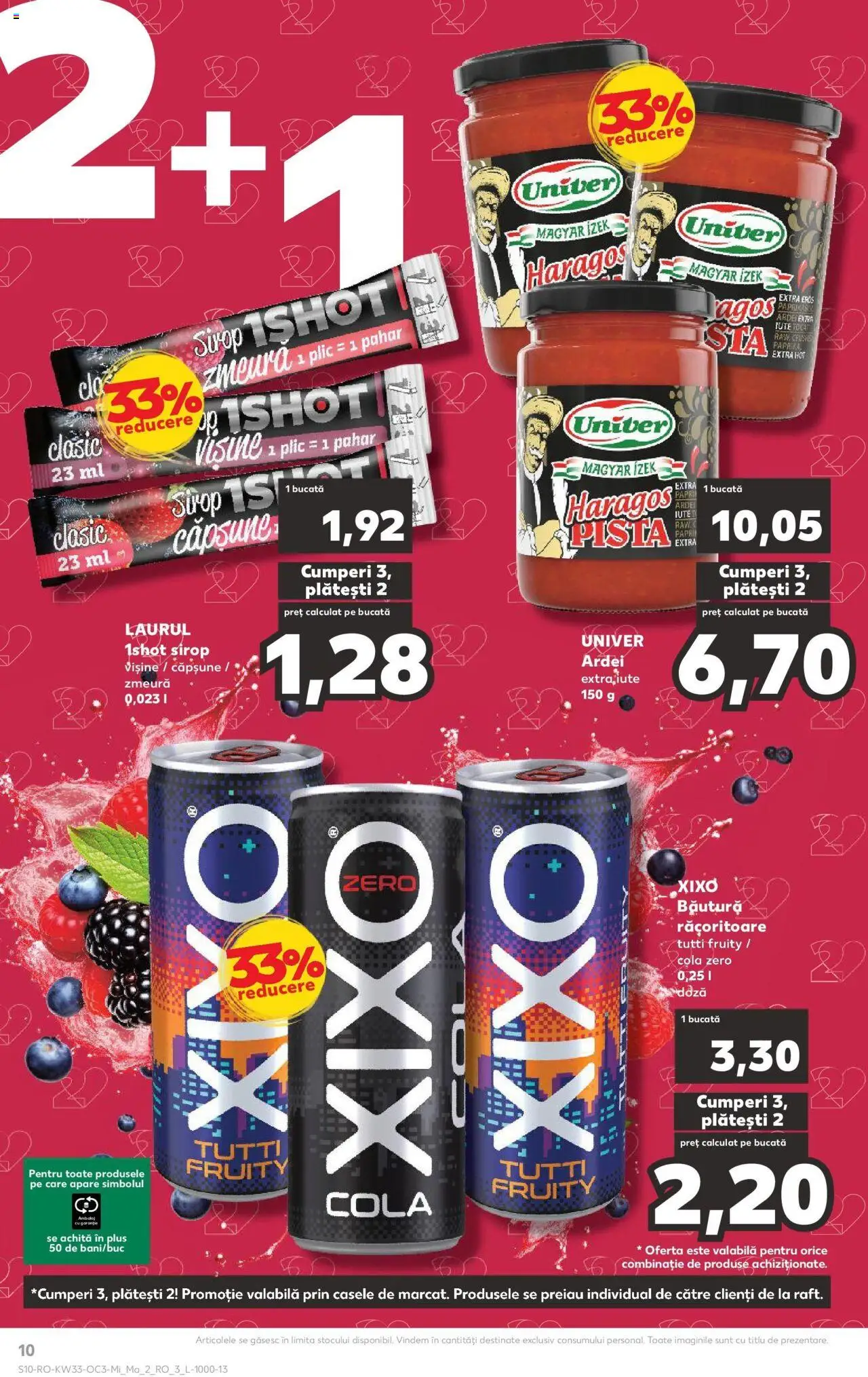 Catalog Kaufland - Satu Mare – valabil de la 13.08.2025 | Pagină: 10 | Produse: Zmeură, Ardei, Amerikan servis, Sirop