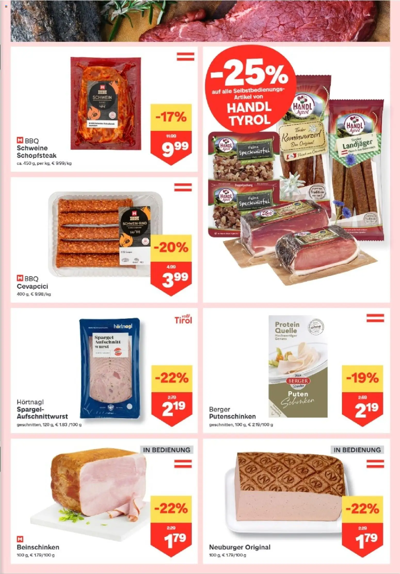 MPREIS Hohenems gültig ab 23.04.2026 | Seite: 3 | Produkte: Schinken