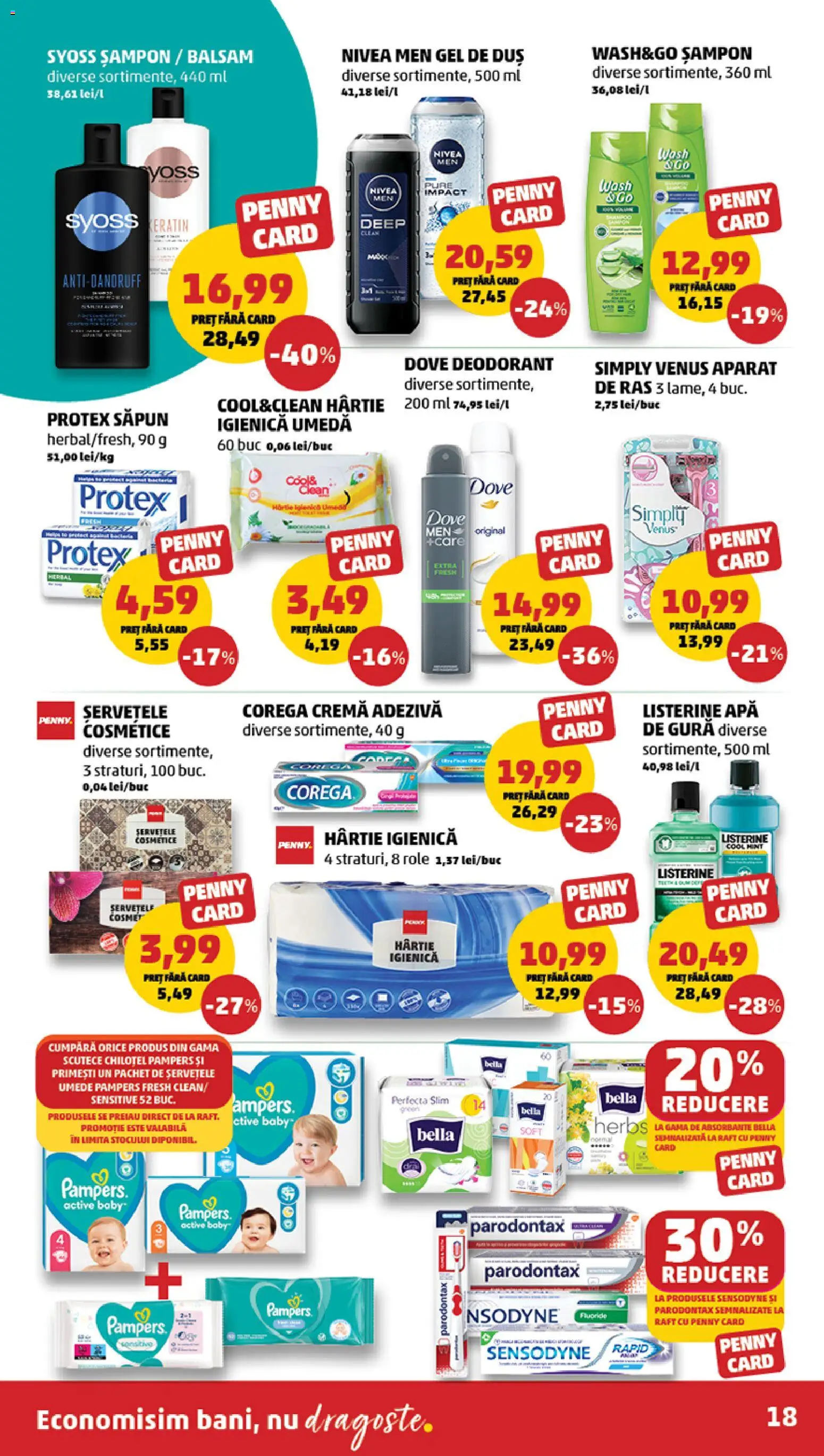 Noul catalog PENNY – valabil de la 14.01.2026 | Pagină: 18 | Produse: Balsam, Peluş Köpek Yatağı, Săpun, Scutece