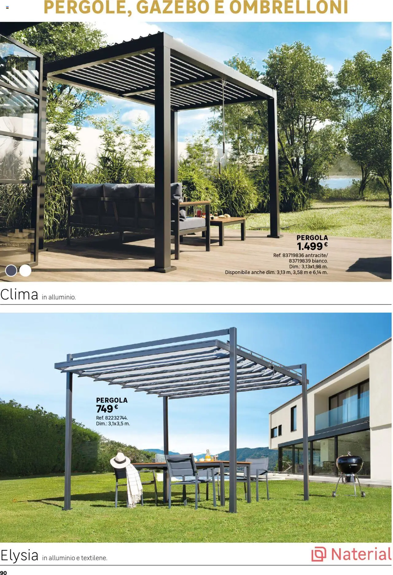 Volantino Leroy Merlin del 02.06.2025 | Pagina: 90 | Prodotti: Gazebo, Pergola, Alluminio