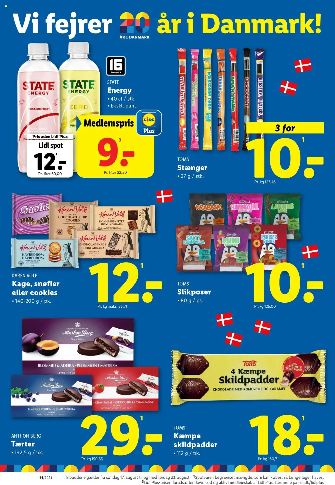 Lidl Tilbudsavis gyldig fra 17.08.2025 | Side: 8 | Produkter: Blåbær, Chokoladekage, Lakrids, Søm
