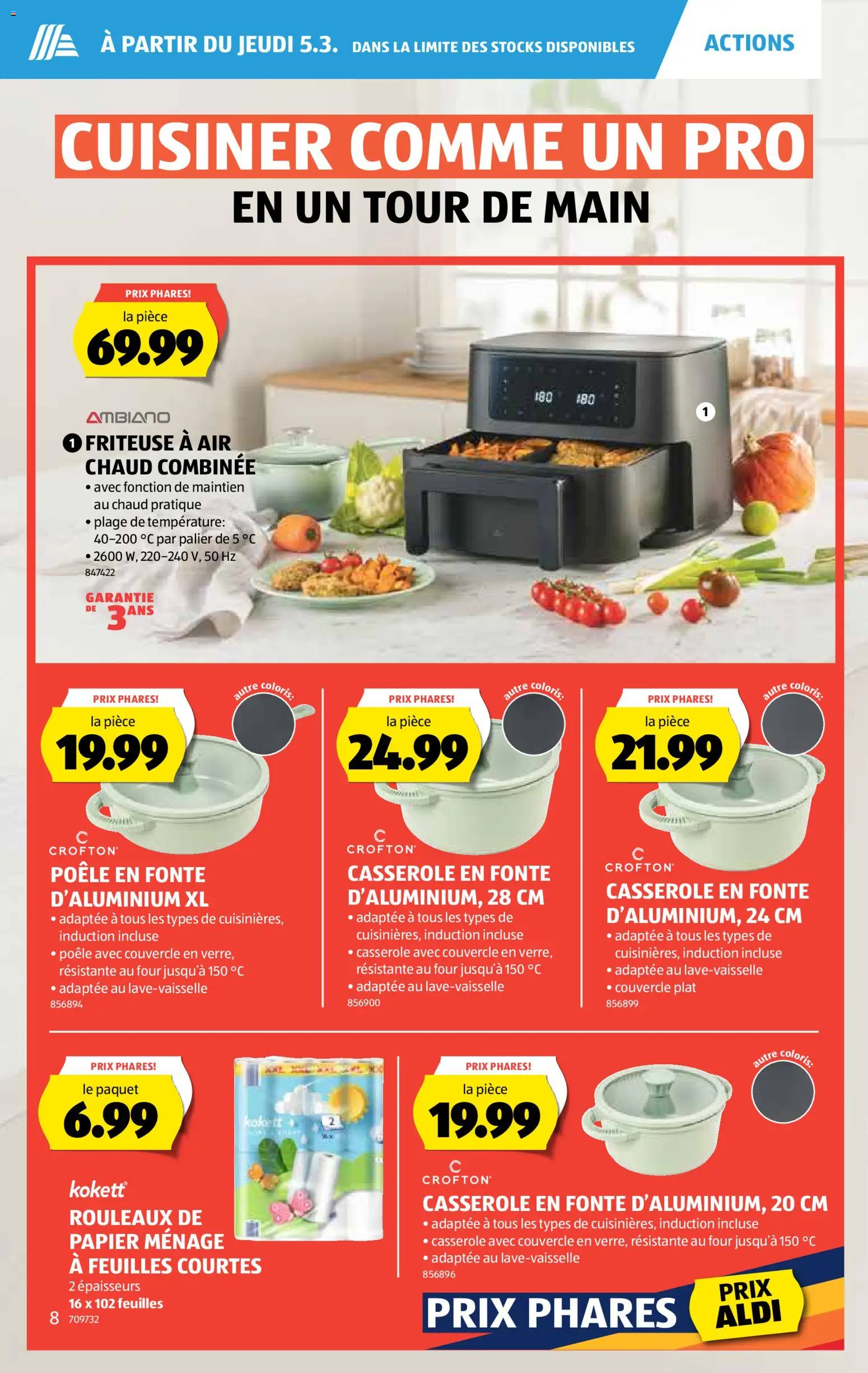 Aldi Aktionen FR – gültig ab 05.03.2026 | Seite: 9 | Produkte: Friteuse