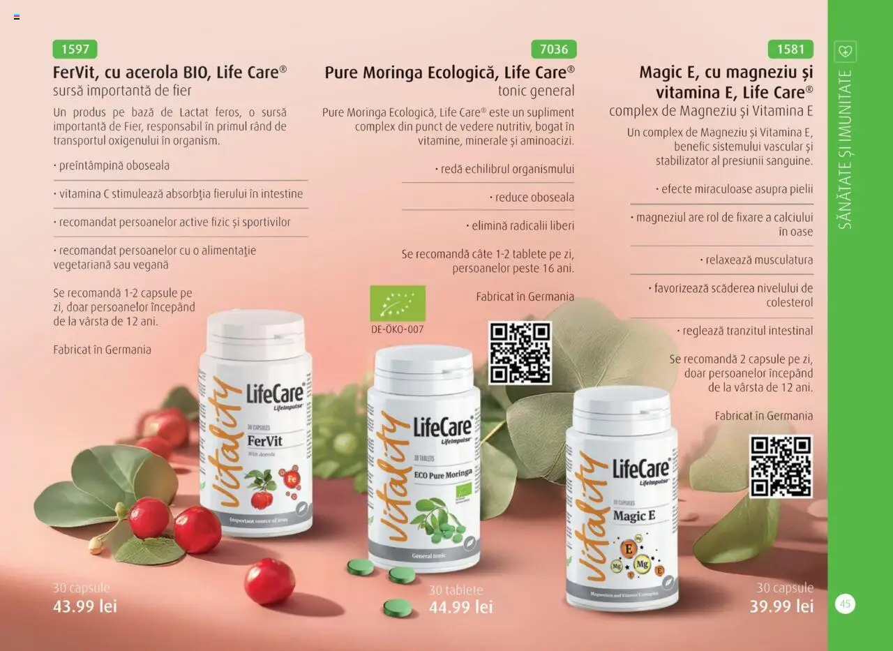 Life Care catalog - Aprilie/Octombrie – valabil de la 01.04.2025 | Pagină: 47 | Produse: Pește