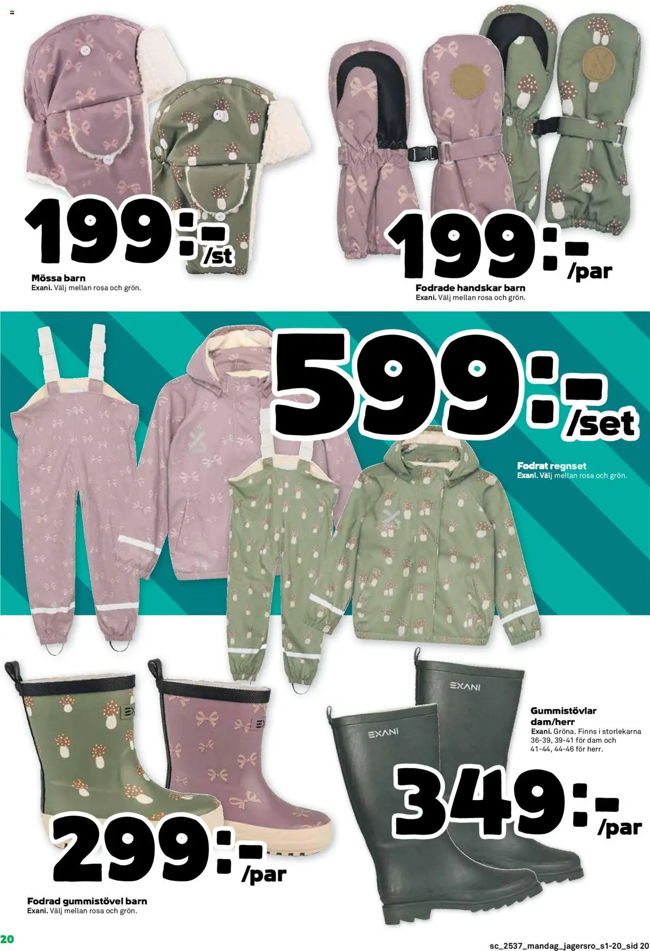 Coop Forum reklamblad aktuell från 08.09.2025 | Sida: 20 | Produkter: Mössa, Handskar