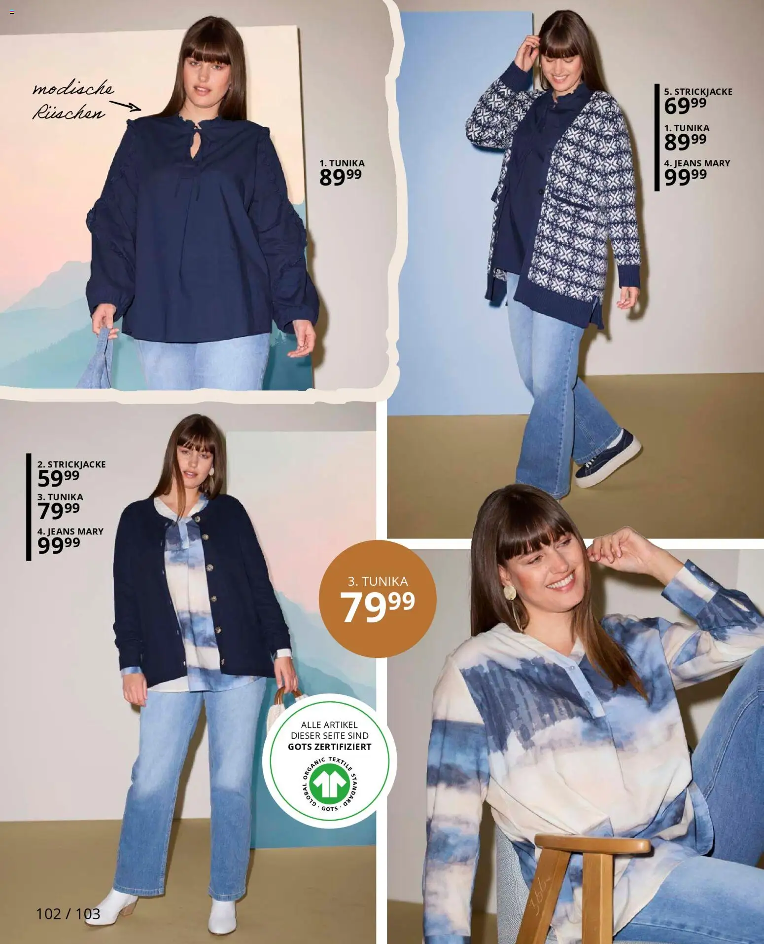 Ulla Popken Prospekt 	 – gültig ab 01.11.2025 | Seite: 102 | Produkte: Strickjacke, Jeans