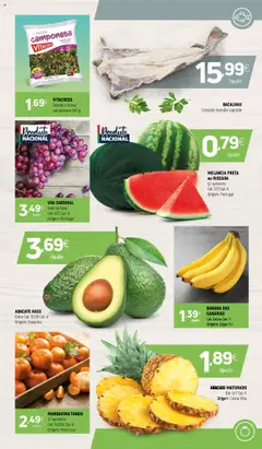 Coviran folheto │ válido de 12.08.2025 | Página: 3 | Produtos: Bacalhau, Abacaxi, Melancia, Salada