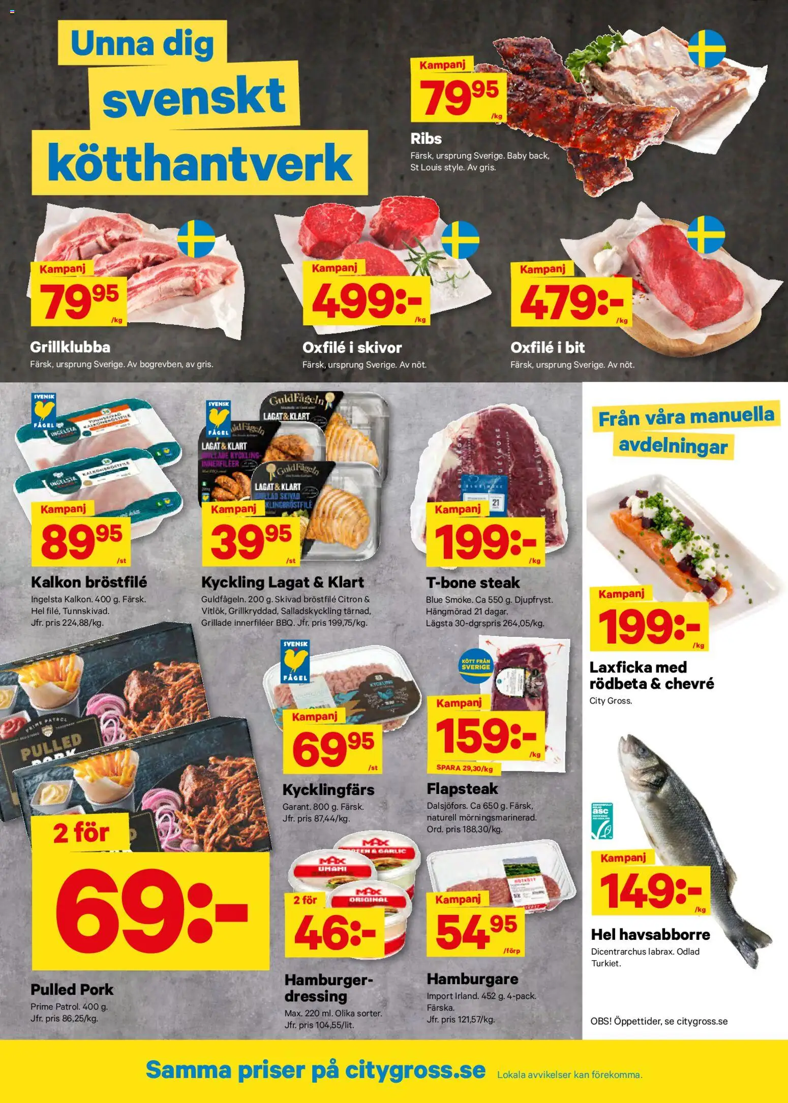 City Gross reklamblad aktuell från 20.04.2026 | Sida: 2 | Produkter: Hamburgare, Rödbeta, Oxfilé, Citron