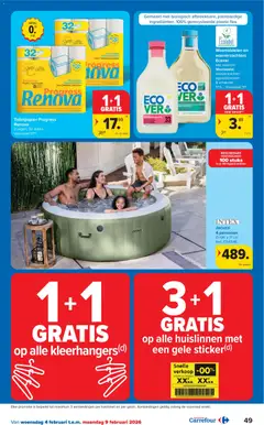 Carrefour folder week 6 - Voorbeeld van een folder van Carrefour, geldig van 04.02.2026 | Pagina: 49 | Producten: Fles, Papier, Toiletpapier, Wasverzachter
