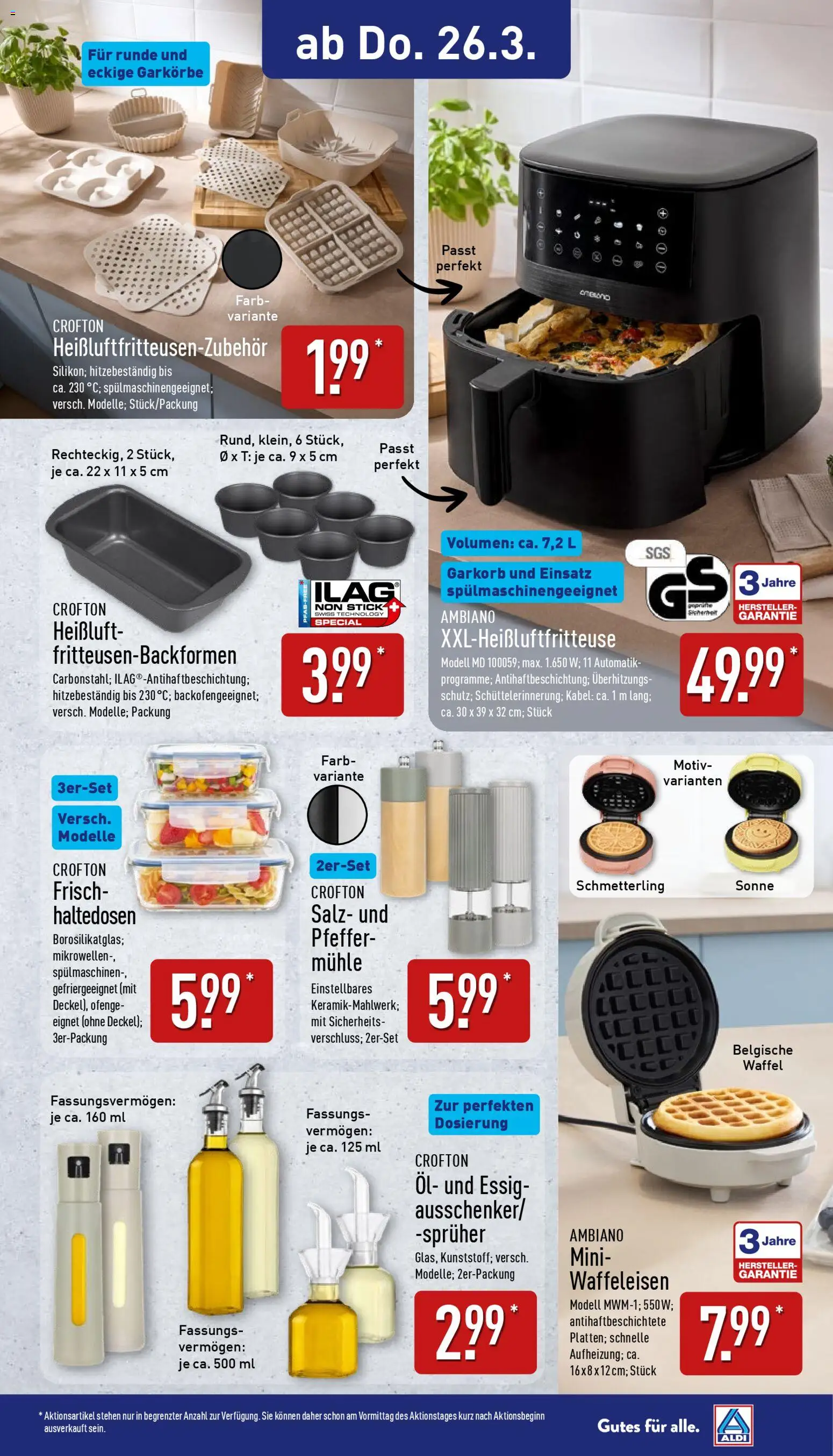 Aldi Ausblick – gültig ab 23.03.2026 | Seite: 14 | Produkte: Kabel, Öl, Salz, Pfeffer