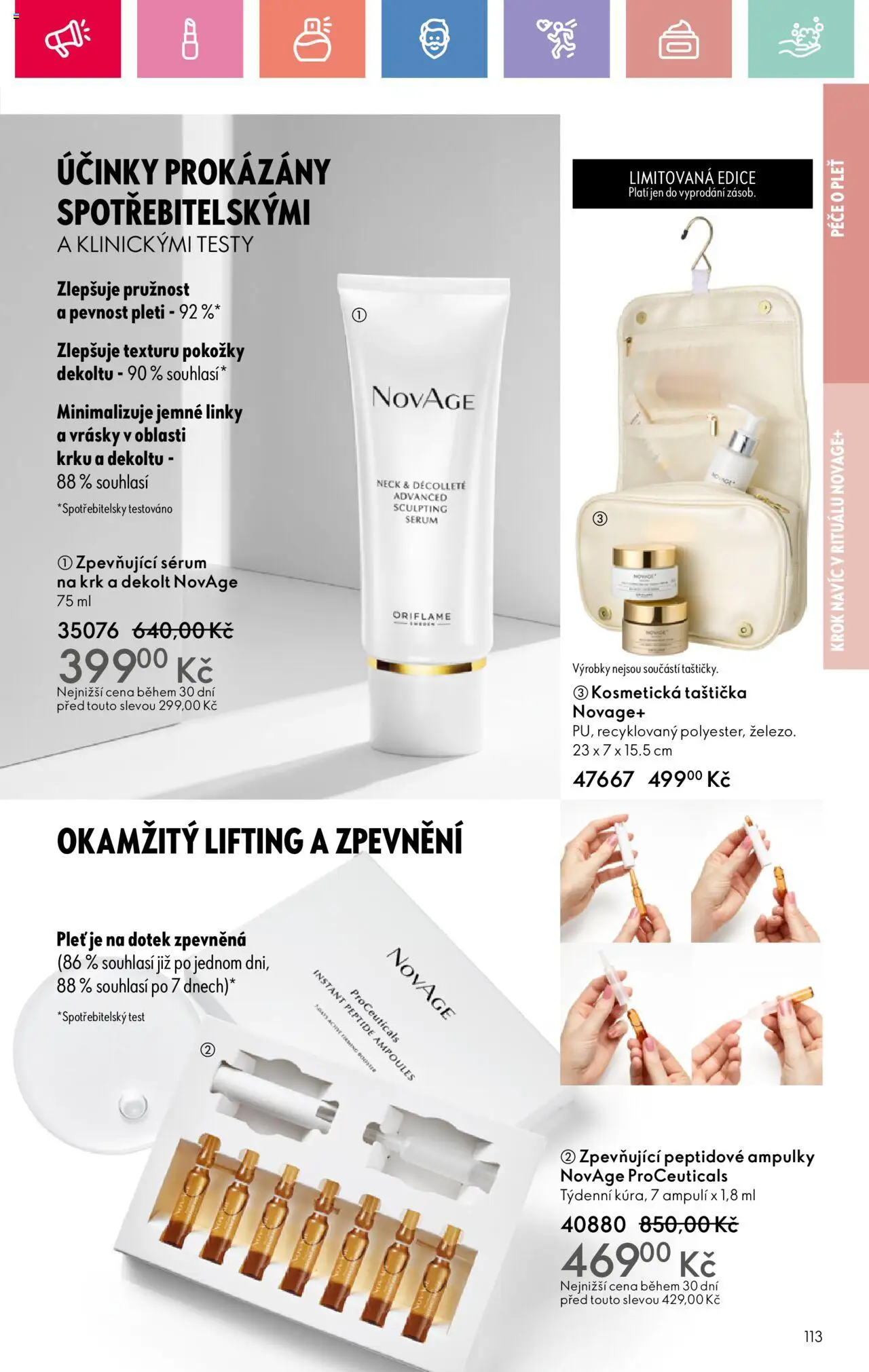 Oriflame katalog č.08/2025 od 25.05.2025 | Strana: 113 | Produkty: Test, Sérum, Kosmetická taštička