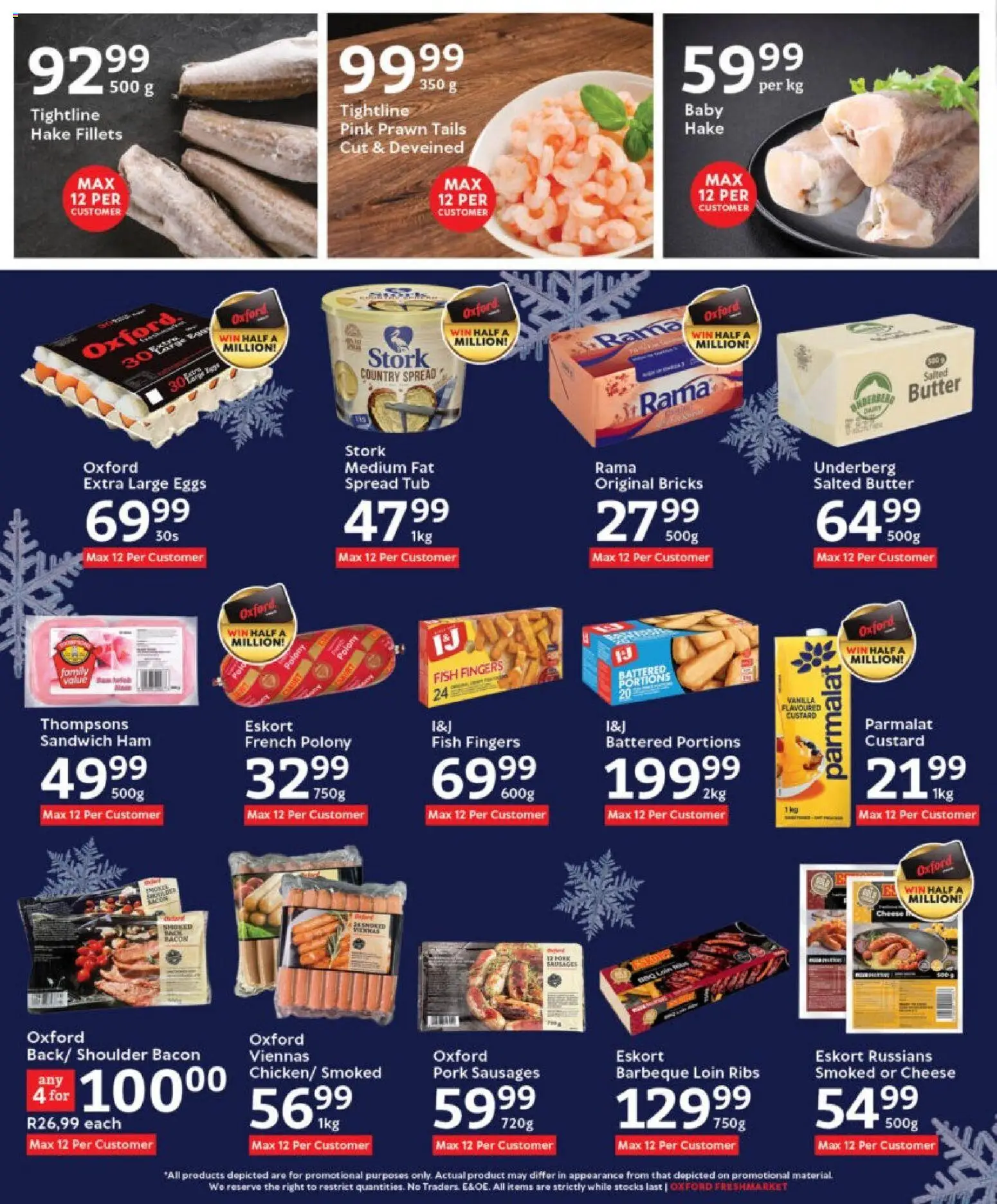 New Oxford Freshmarket catalogue – valid from 03.12.2025 | Page: 16 | Products: Butter, Ham, Fish, Bacon