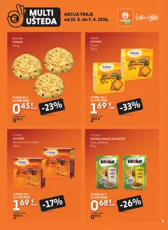 Katalog Studenac - Pregled kataloga iz trgovine Studenac, vrijedi od 25.03.2026 | Stranica: 8 | Proizvodi: Somun, Piletina, Dvopek, Hrana za mačke