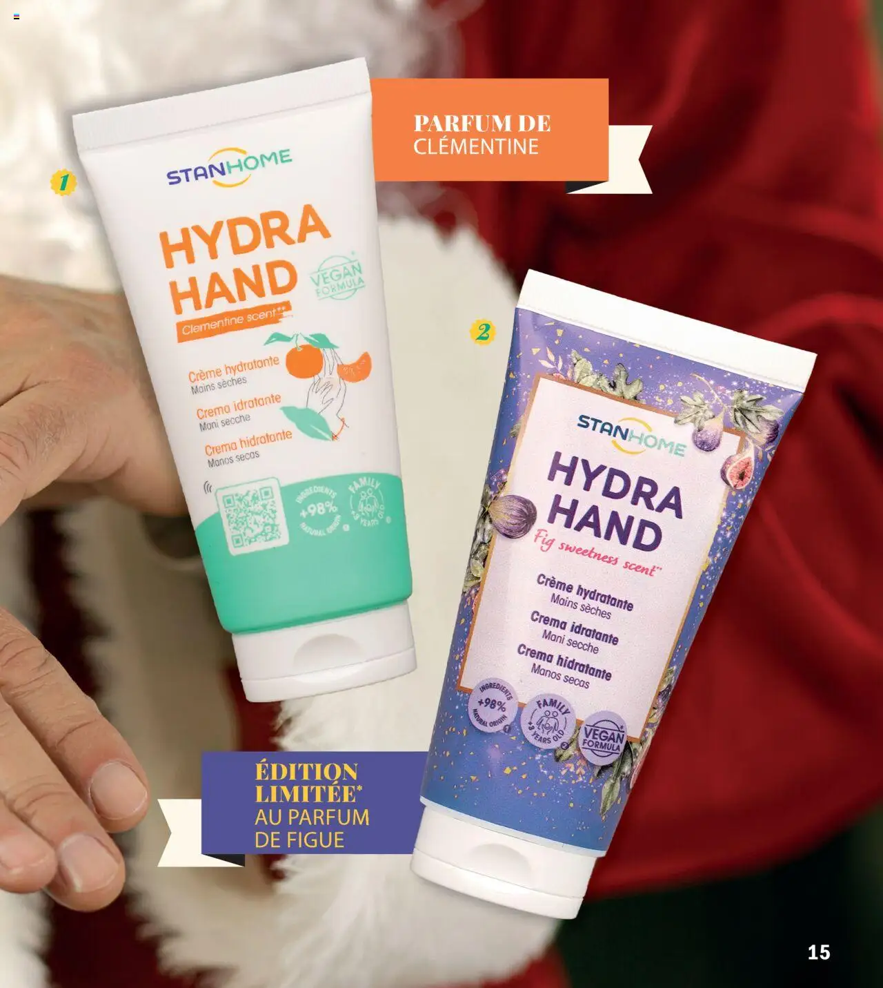 {H1} | Page: 15 | Produits: Clémentine, Figue, Parfum, Crème
