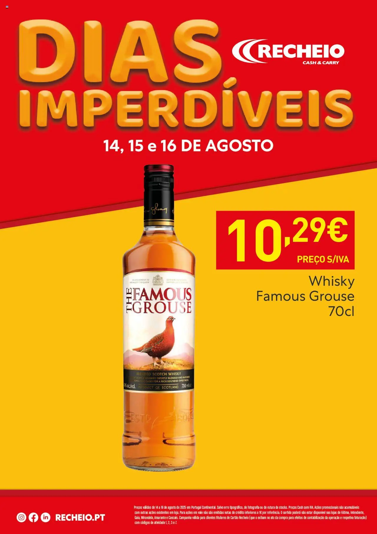 Recheio - Dias Imperdíveis │ válido de 14.08.2025 | Página: 5 | Produtos: Whisky