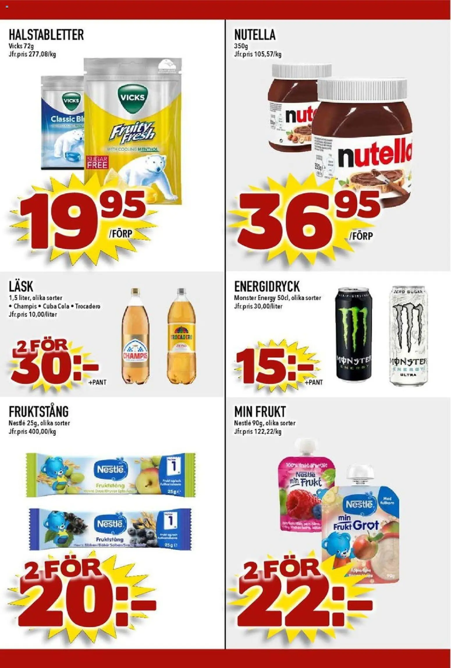 Matdax reklamblad aktuell från 19.01.2026 | Sida: 21 | Produkter: Halstabletter, Energidryck