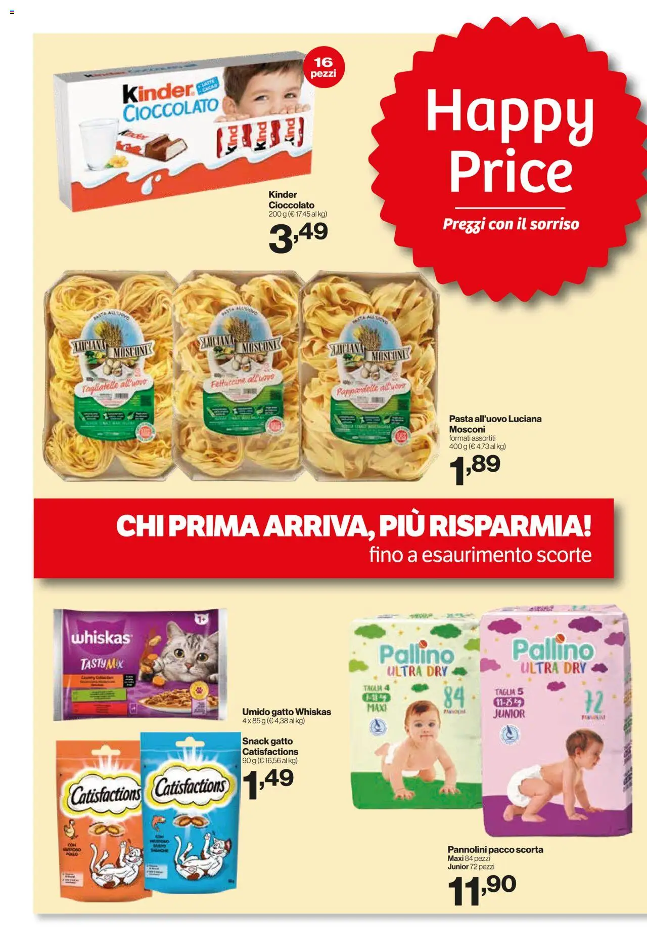 Volantino IN's del 22.10.2025 | Pagina: 17 | Prodotti: Pannolini, Cioccolato, Tagliatelle, Pasta