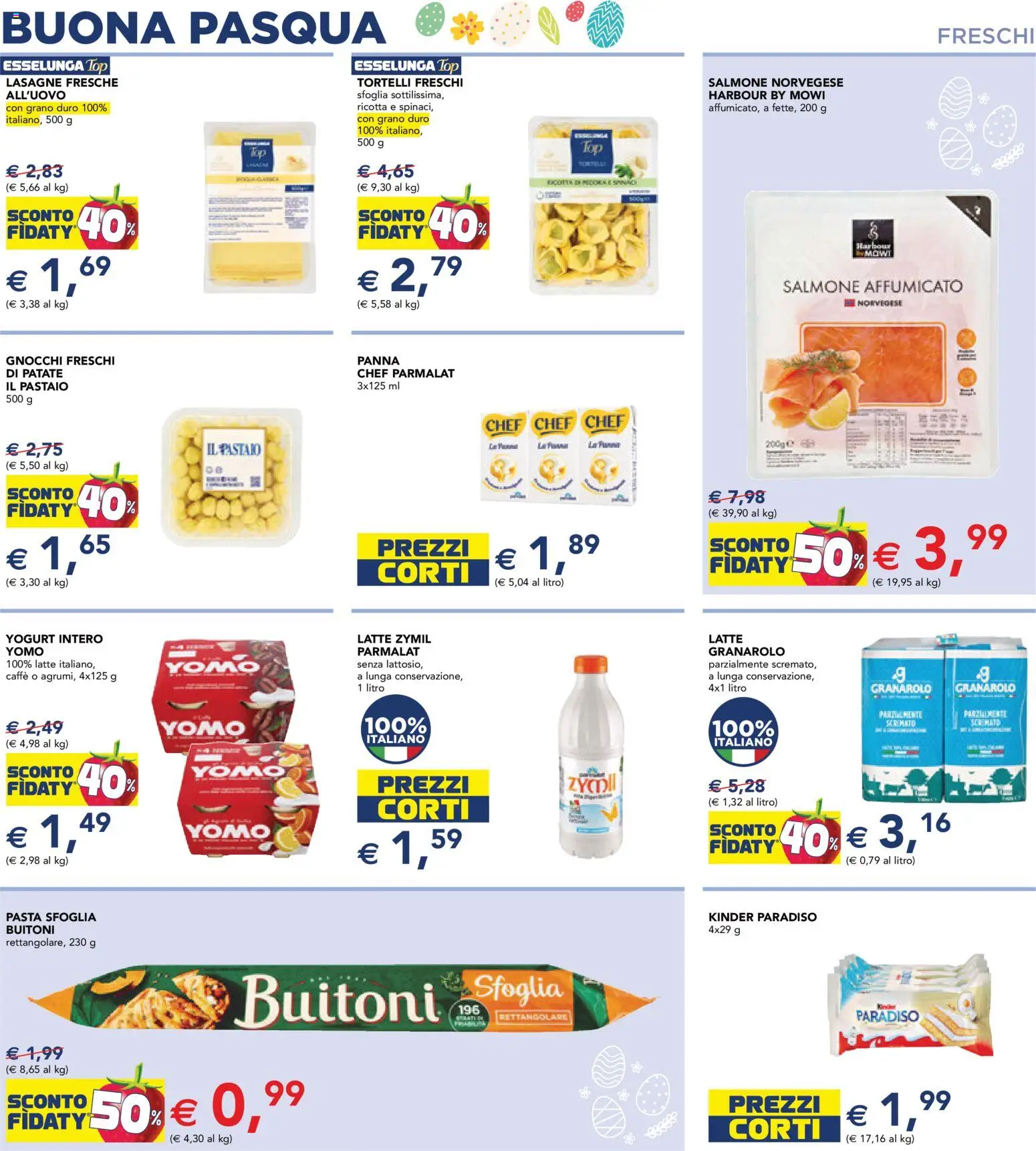 Volantino Esselunga S del 23.03.2026 | Pagina: 11 | Prodotti: Yogurt, Caffè, Salmone, Pasta sfoglia