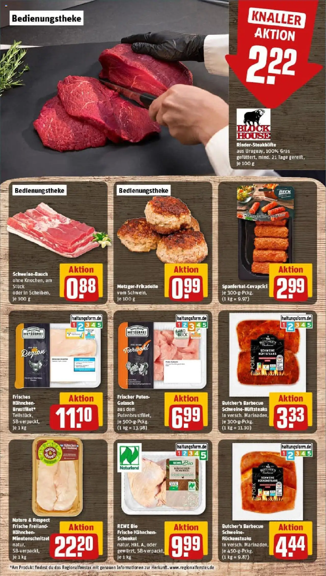 Rewe prospekt Aachen	 - gültig ab dem 03.08.2025 | Seite: 8 | Produkte: Hahnchen, Schweinebauch, Cevapcici, Gulasch
