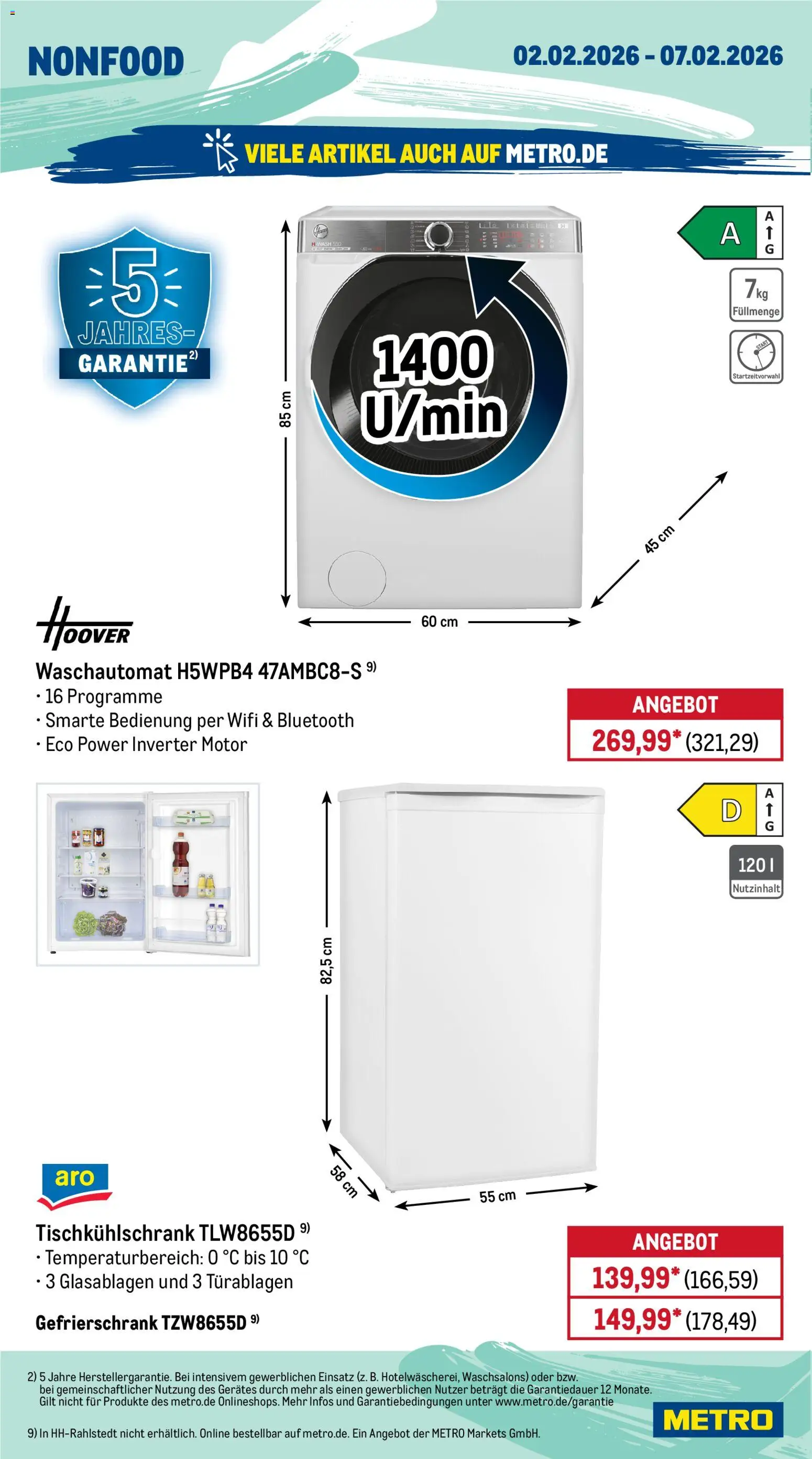 Metro Prospekt 	 – gültig ab 02.02.2026 | Seite: 19 | Produkte: Gefrierschrank