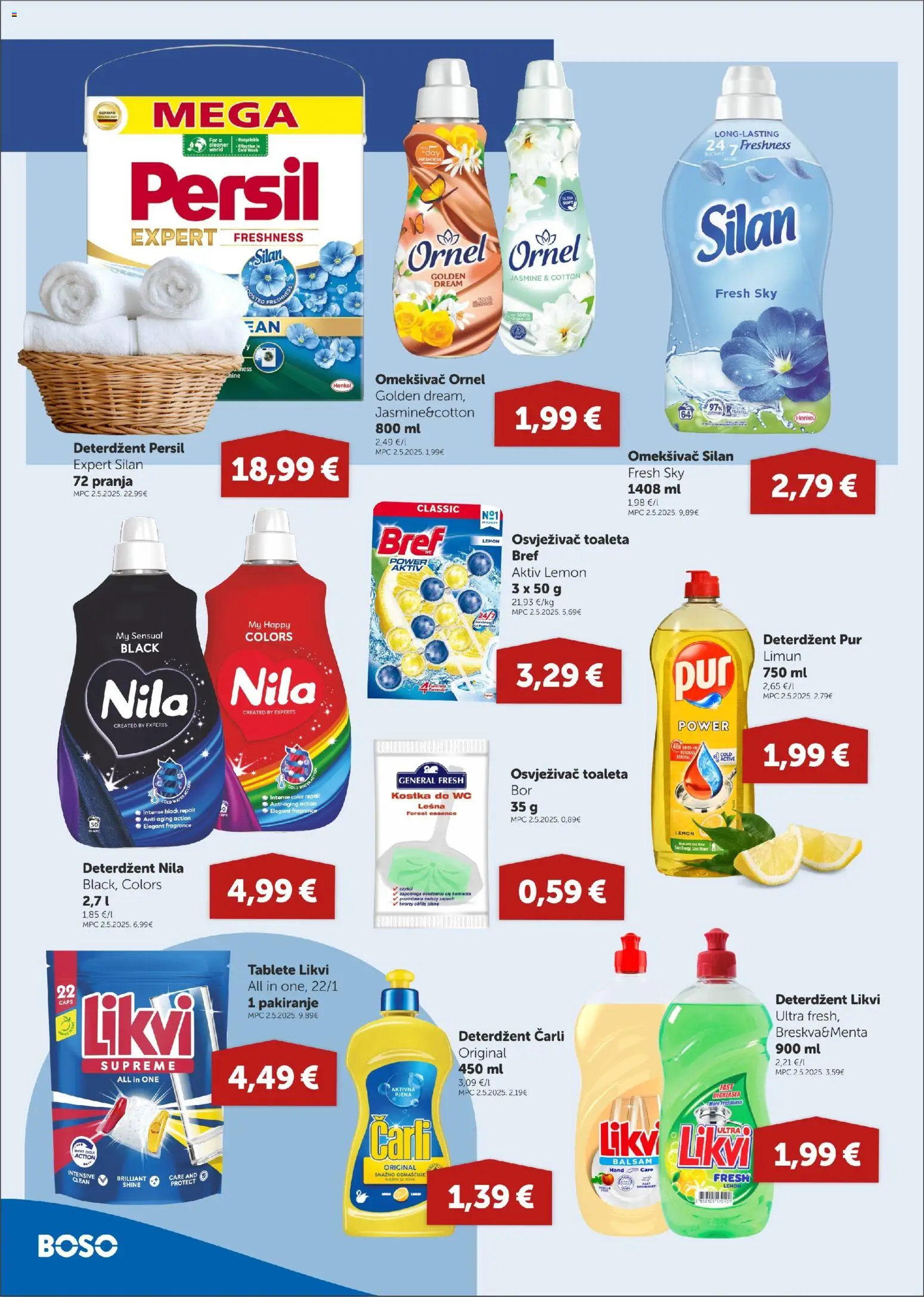 Boso katalog | vrijedi od 06.11.2025 | Stranica: 14 | Proizvodi: Omekšivač, Deterdžent, Limun, Persil