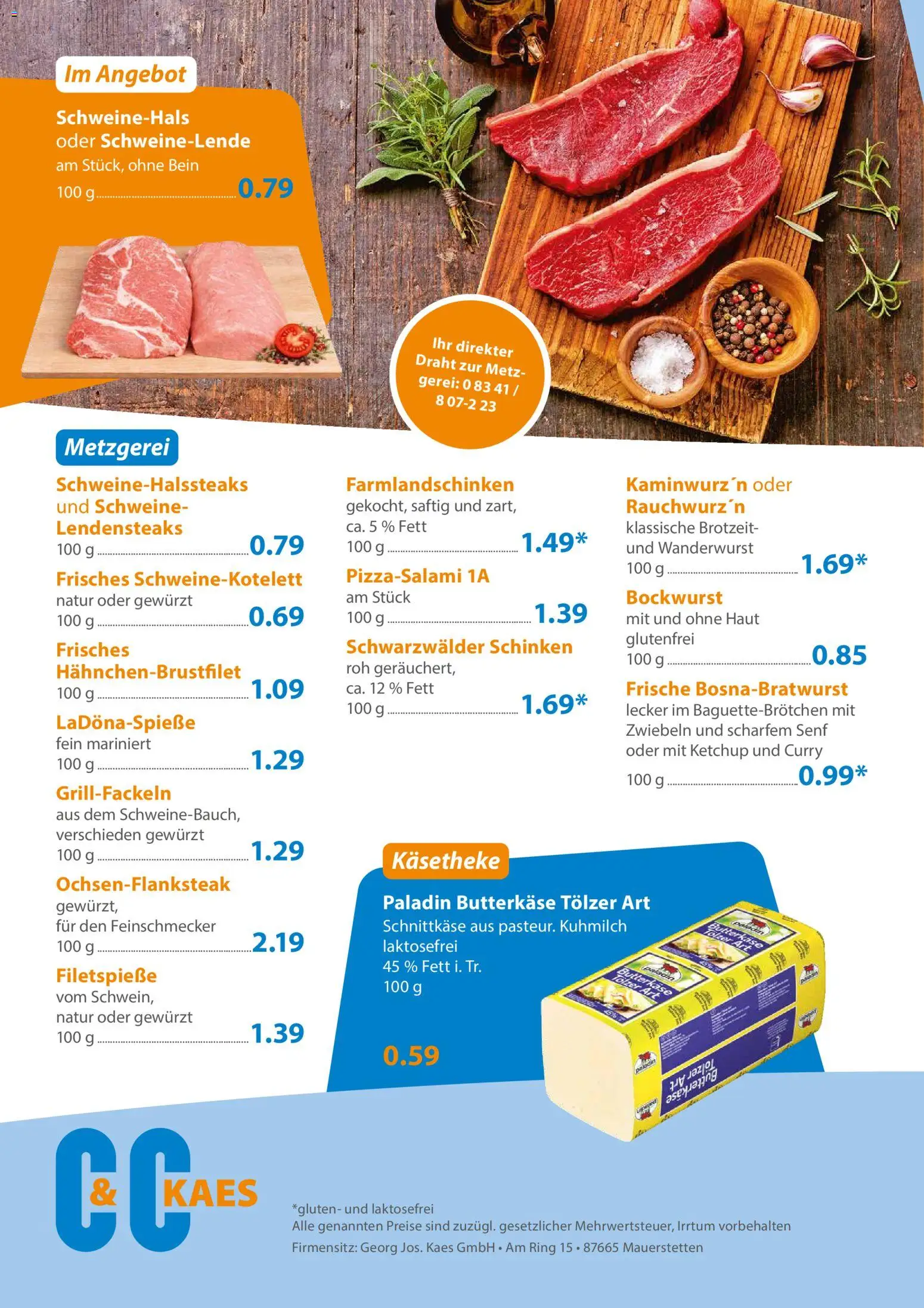 C&C Prospekt – gültig ab 07.04.2026 | Seite: 4 | Produkte: Bockwurst, Zwiebeln, Schinken, Ketchup