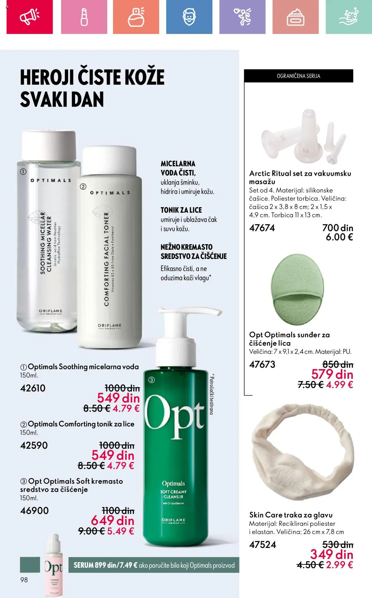 Oriflame katalog - važi od 03.08.2025 | Strana: 98 | Proizvode: Voda, Micelarna voda, Toner, Tonik