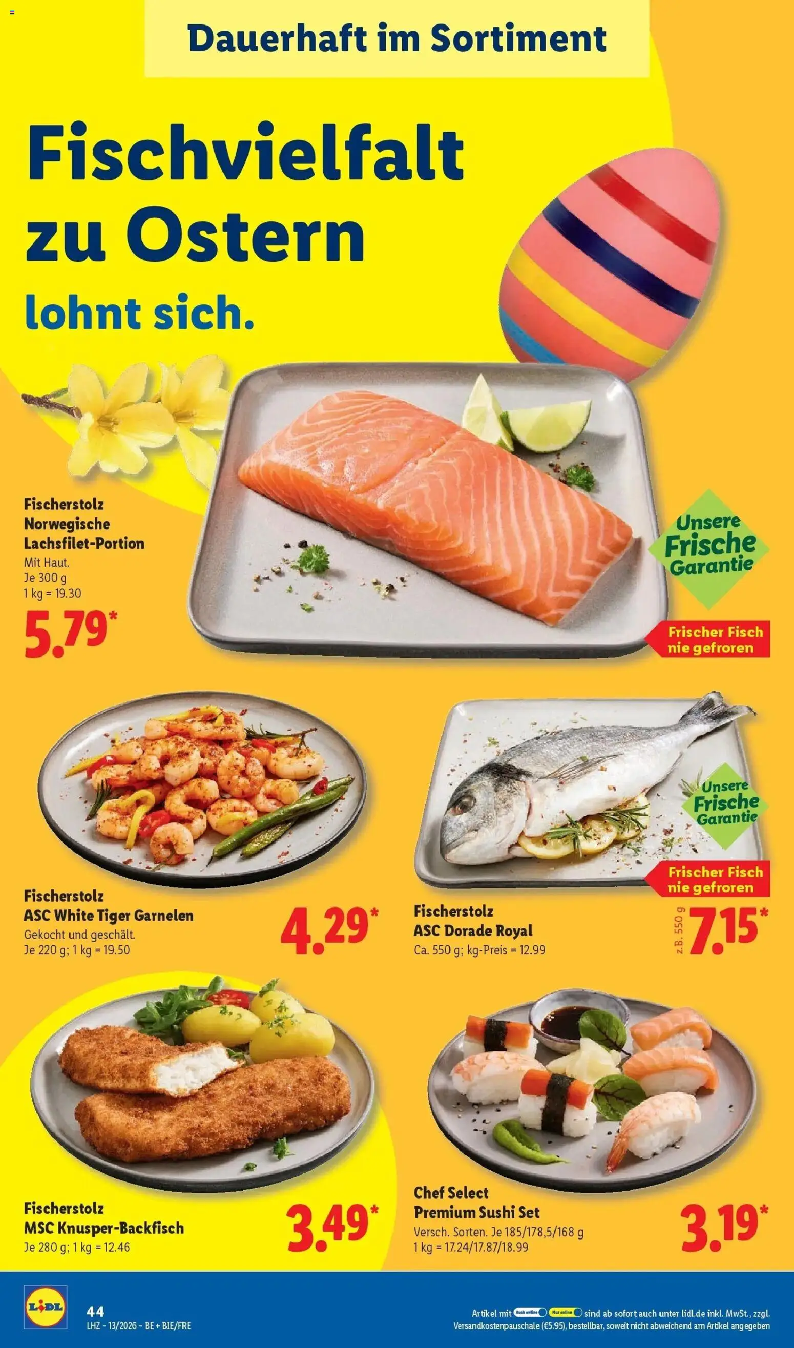 Lidl Prospekt Mühlacker – gültig ab 23.03.2026 | Seite: 66 | Produkte: Dorade, Garnelen, Fisch, Tiger garnelen