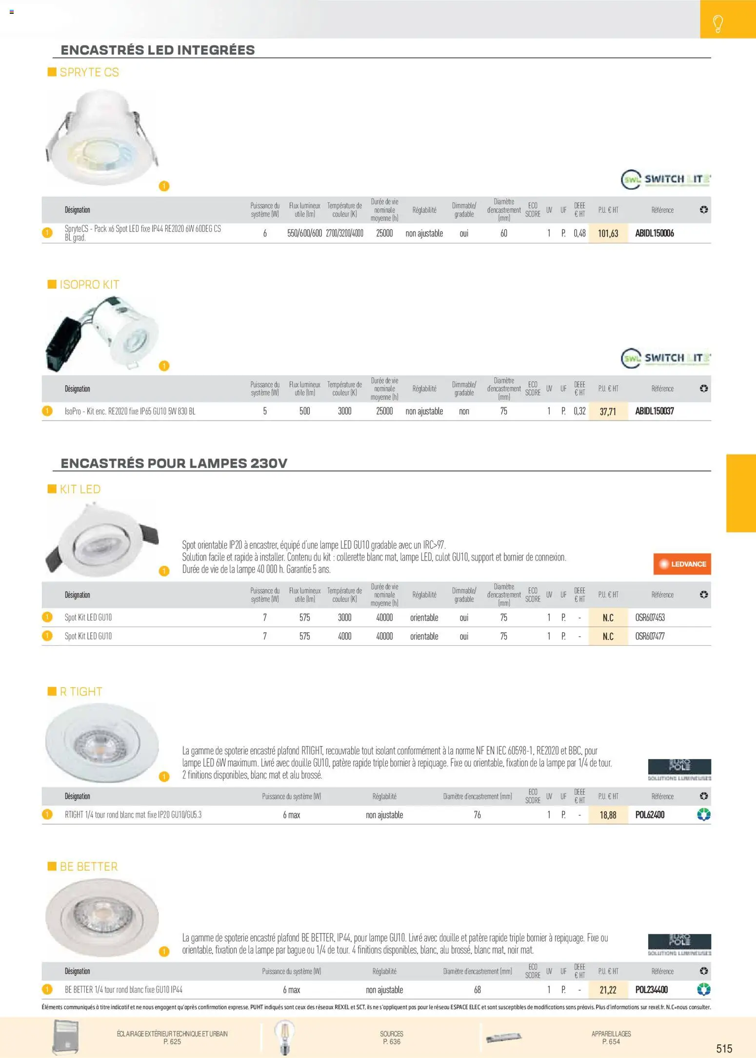 {H1} | Page: 7 | Produits: lampe LED, Lampe, Bague, Livre