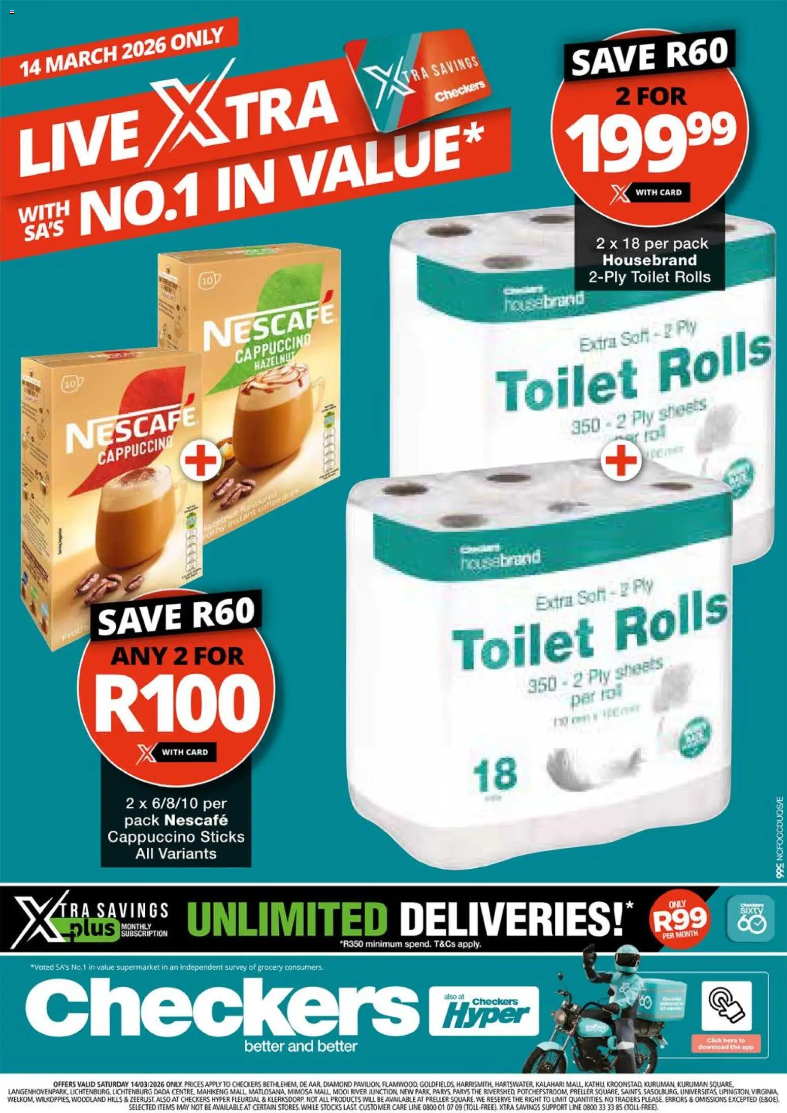 New Checkers catalogue – valid from 14.03.2026 | Page: 1 | Products: Toilet