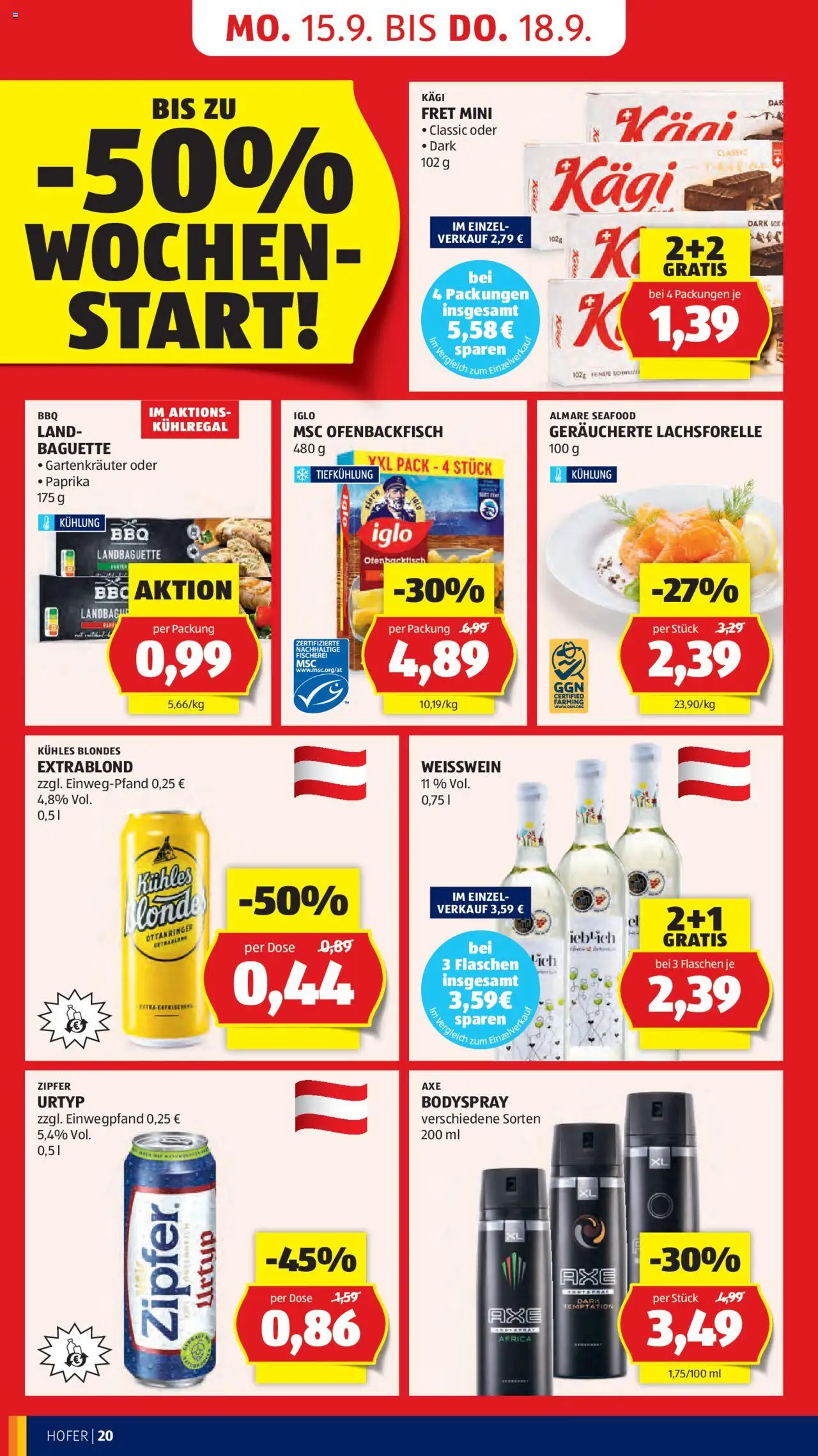 Hofer Flugblatt gültig ab 12.09.2025 | Seite: 22 | Produkte: Jääkaappipakastin, Häränliha