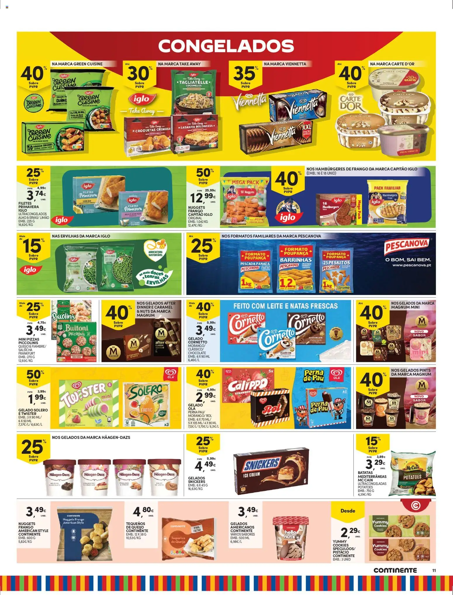 Continente Madeira │ válido de 28.04.2026 | Página: 11 | Produtos: Frango, Pescada, Salsicha, Cogumelos