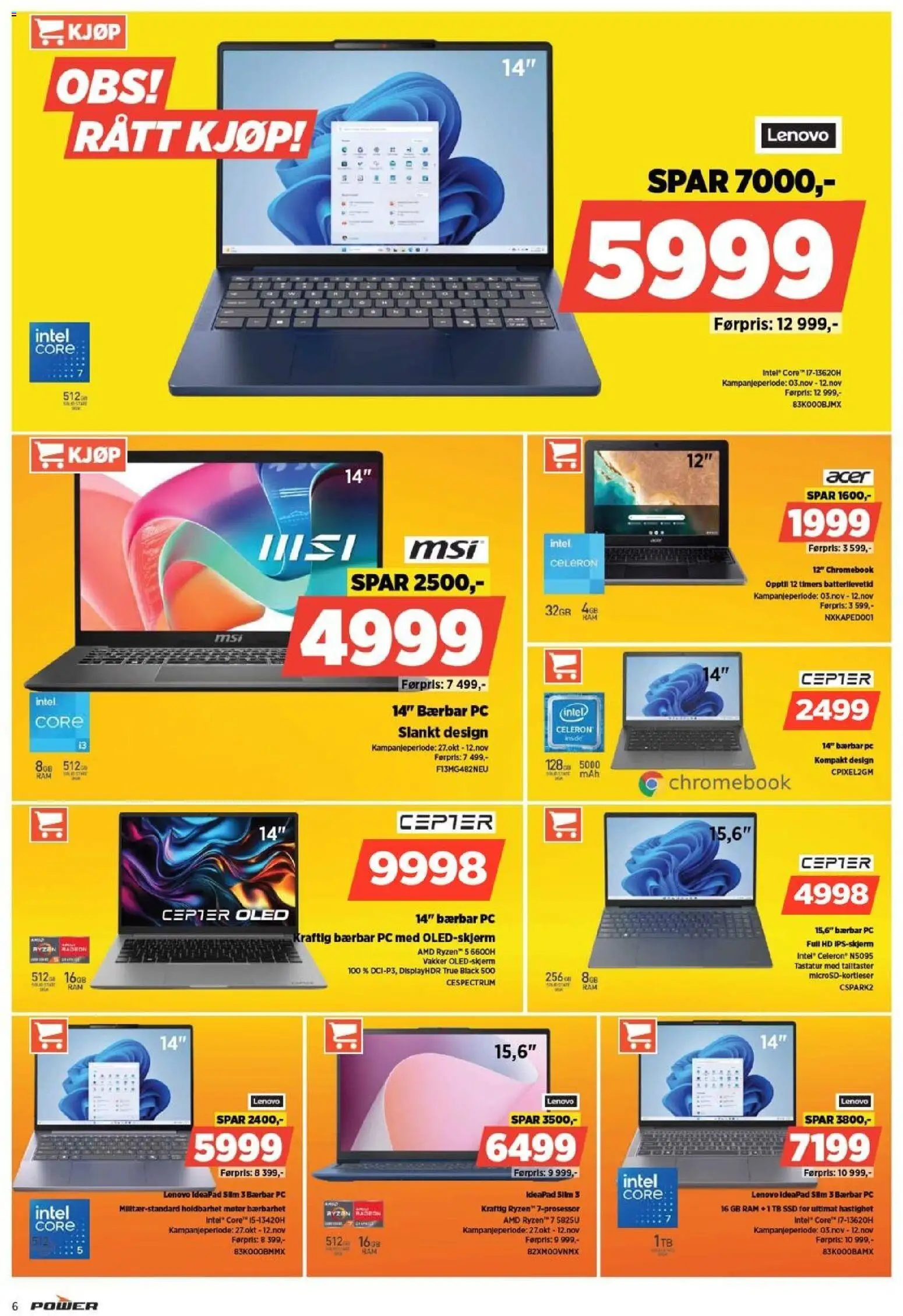 {H1} | Side: 6 | Produkter: Pc, Thon en boite, Tastatur, Суміш дитяча