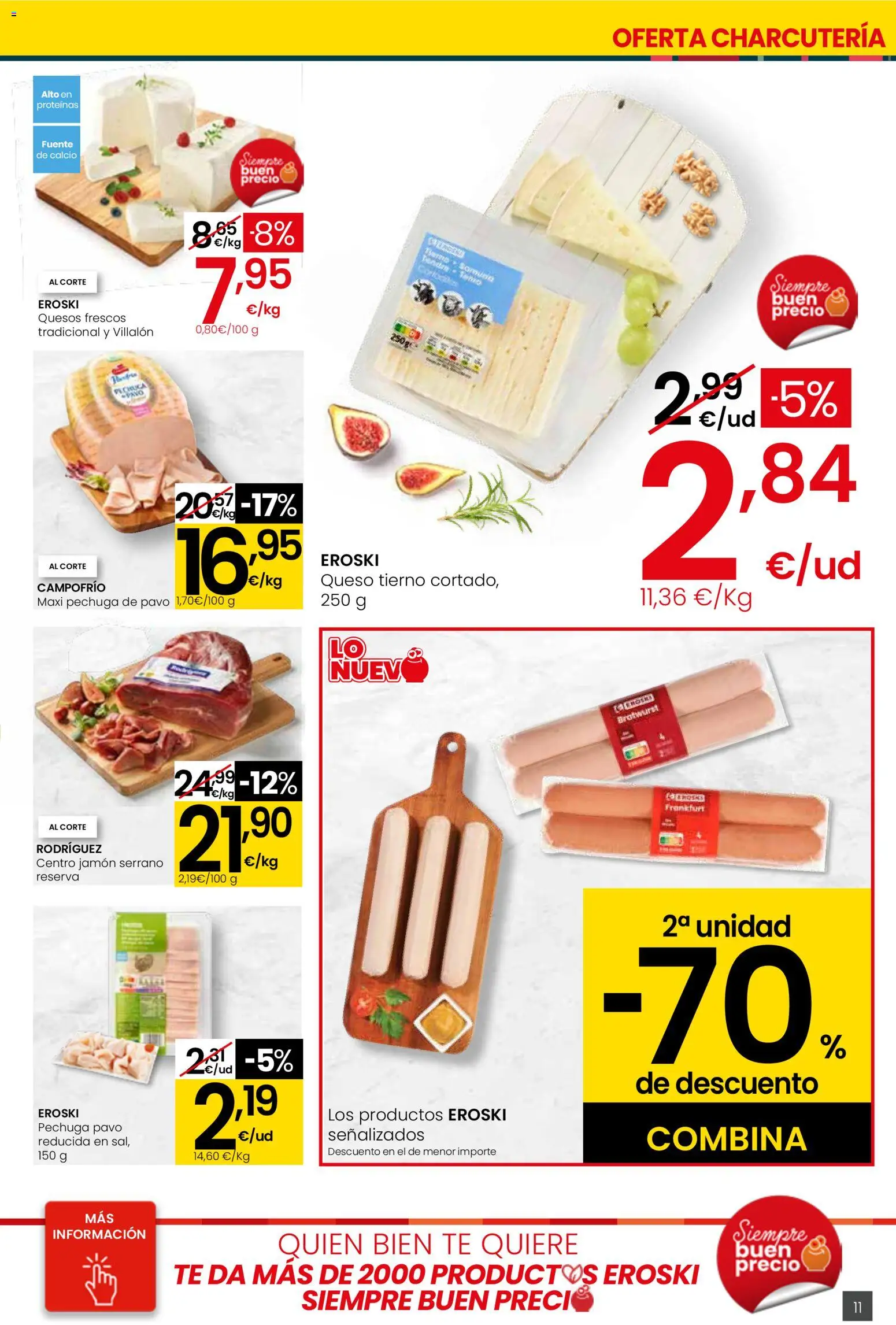 Eroski folleto │ válido desde el 05.01.2026 | Página: 11 | Productos: Jamón serrano, Queso, Jamón, Té