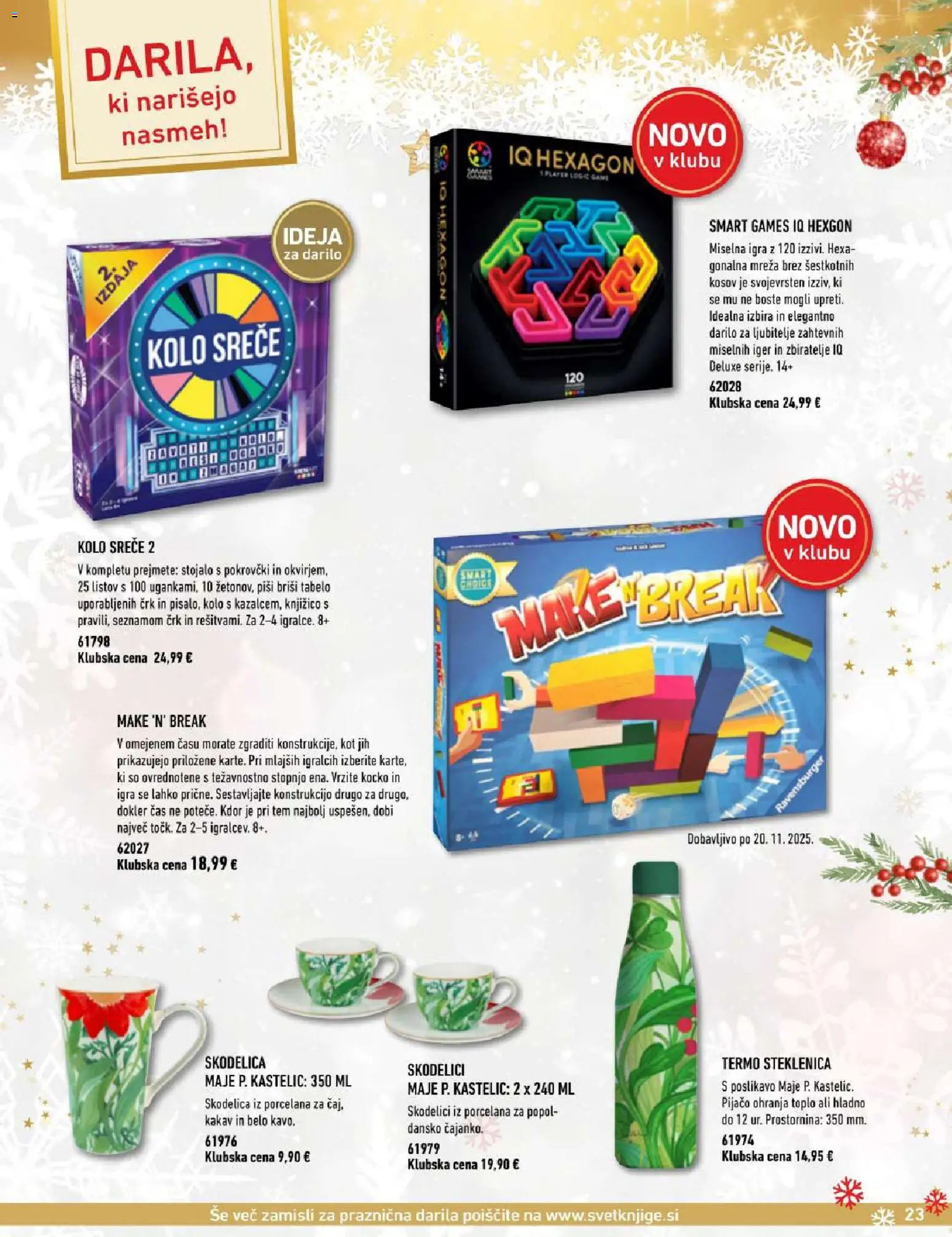 Novi Svet knjige katalog ponudbe – veljaven od 17.11.2025 | Stran: 23 | Izdelki: Steklenica, Igra, Skodelica, Kakav