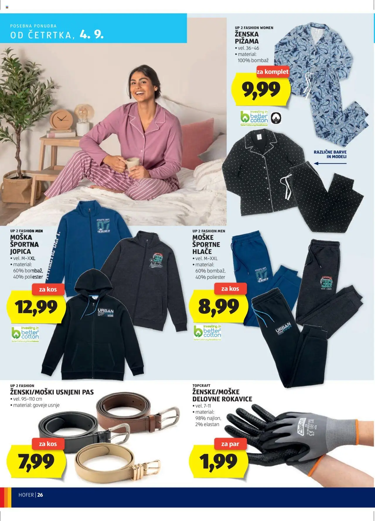 Hofer SI katalog | vrijedi od 28.08.2025 | Stranica: 26 | Proizvodi: Hlače