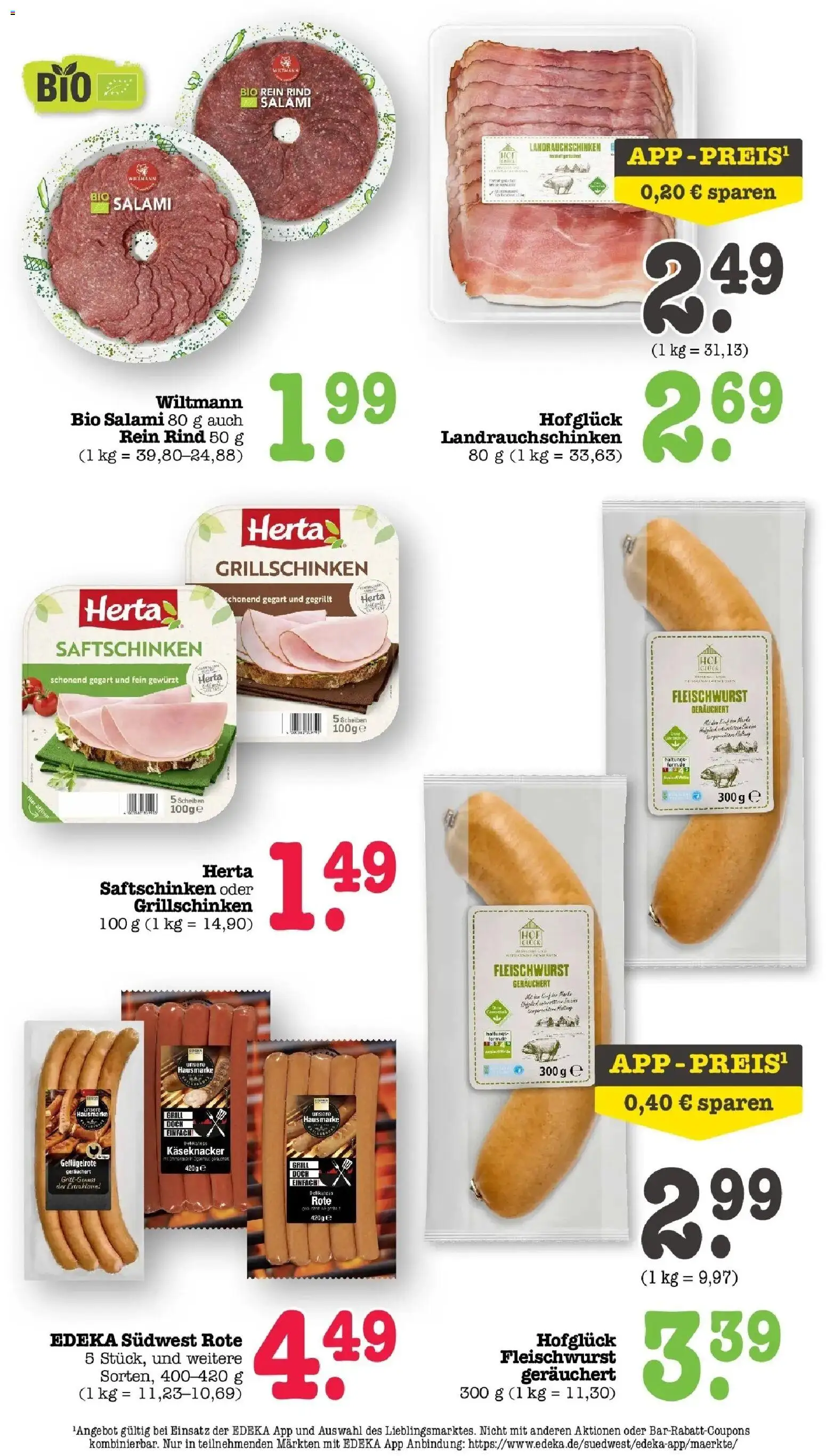 Edeka prospekt Offenbach	 – gültig ab 20.04.2026 | Seite: 30 | Produkte: Herta fleischwurst, Grill, Salami