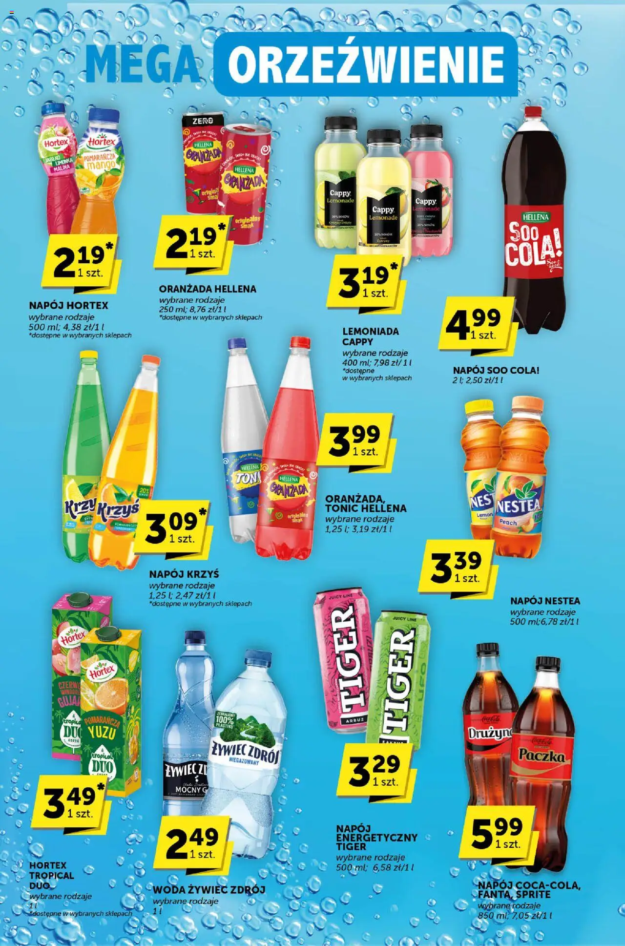 ABC Gazetka - Katalog od 07.08.2025 | Strona: 24 | Produkty: Woda żywiec, Malina, Sprite, Oranżada hellena