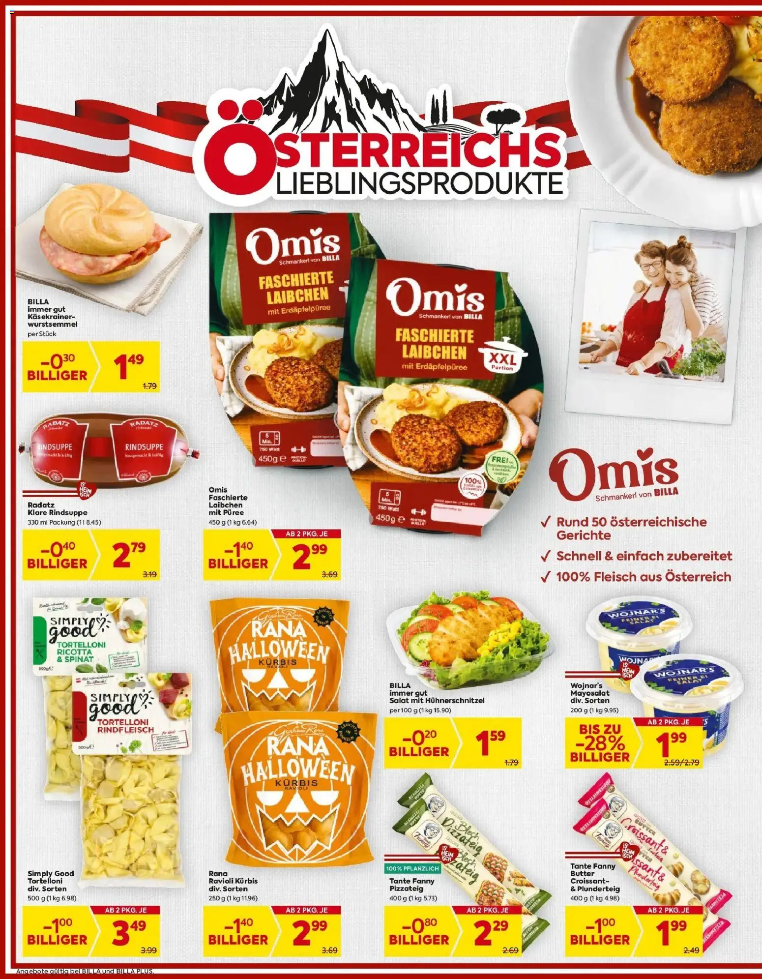 Billa Flugblatt - Stoob, Hornstein, Forchtenstein gültig ab 23.10.2025 | Seite: 10 | Produkte: Salat, Kürbis, Butter, Rindfleisch