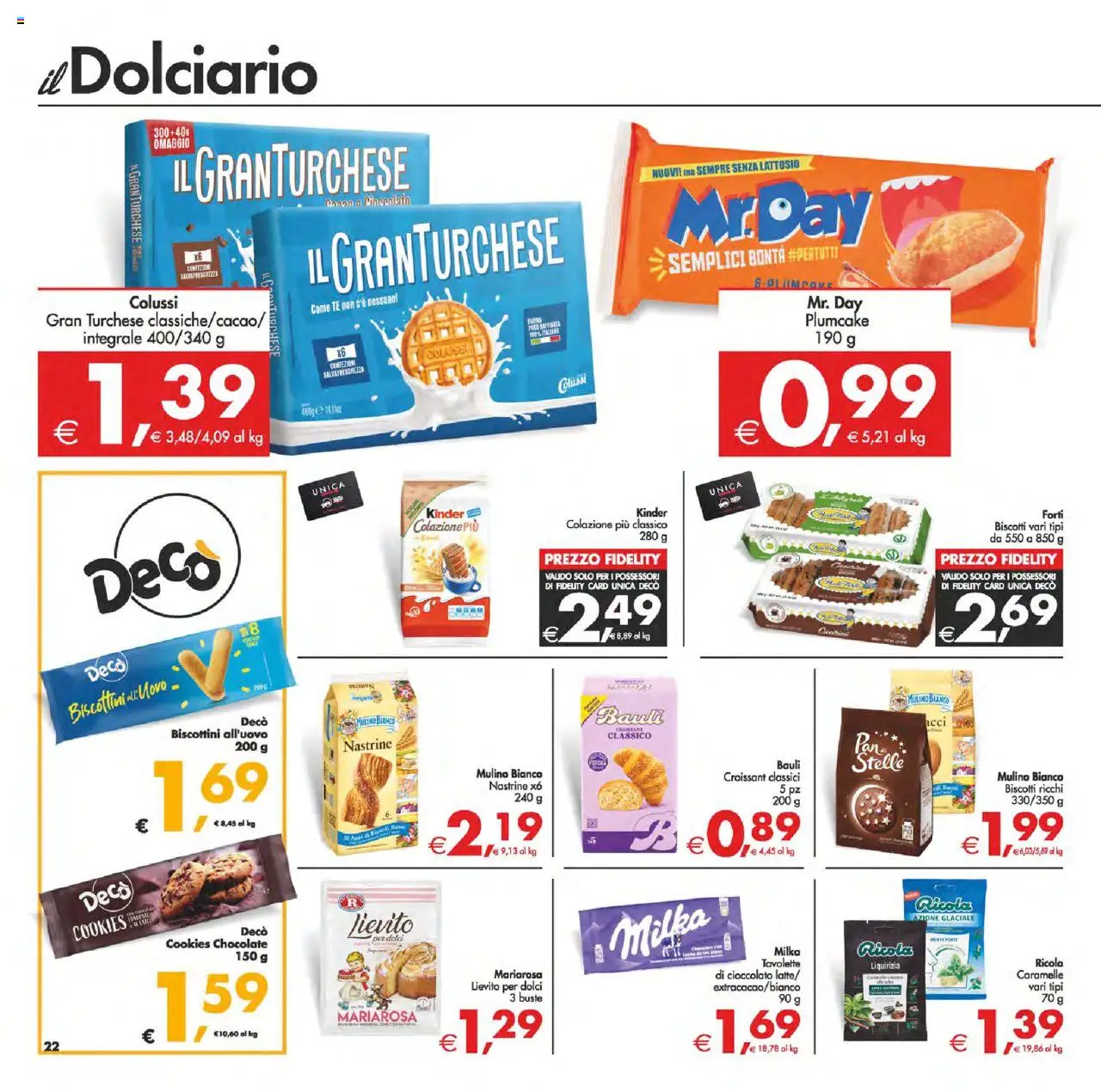 Volantino Decò del 12.09.2025 | Pagina: 24 | Prodotti: Cioccolato, Caramelle, Plumcake, Croissant
