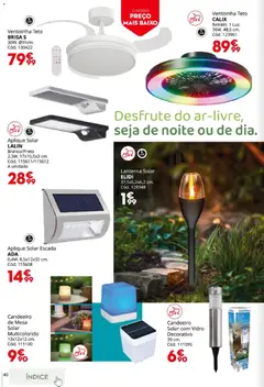 Pré-visualização Conforama Jardim válido de 19.03.2026 | Página: 40 | Produtos: Escada, Candeeiro, Mesa, Lanterna