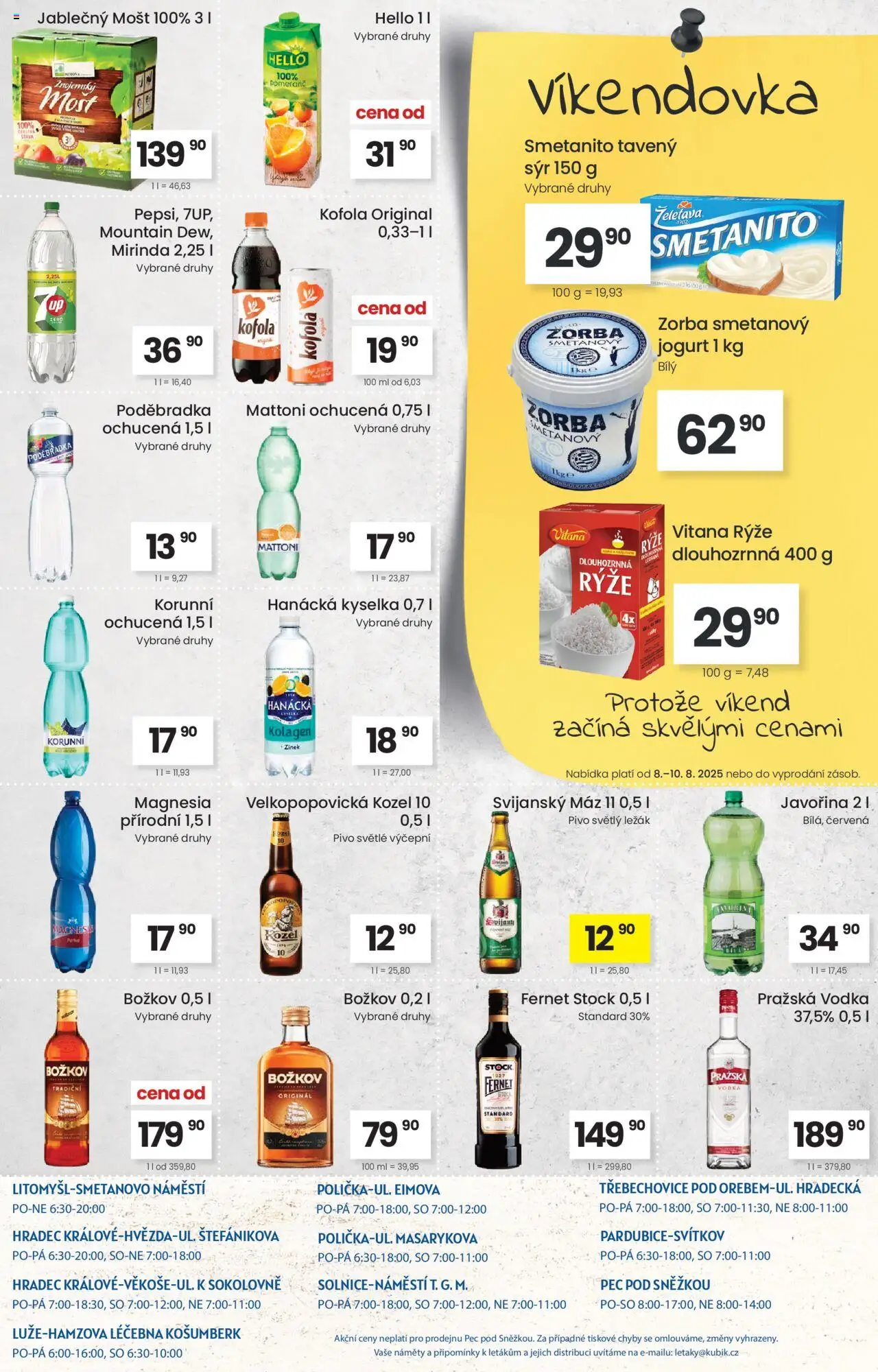 Kubík leták od 05.08.2025 | Strana: 4 | Produkty: Smetanový jogurt, Jogurt, Pivo, Rýže