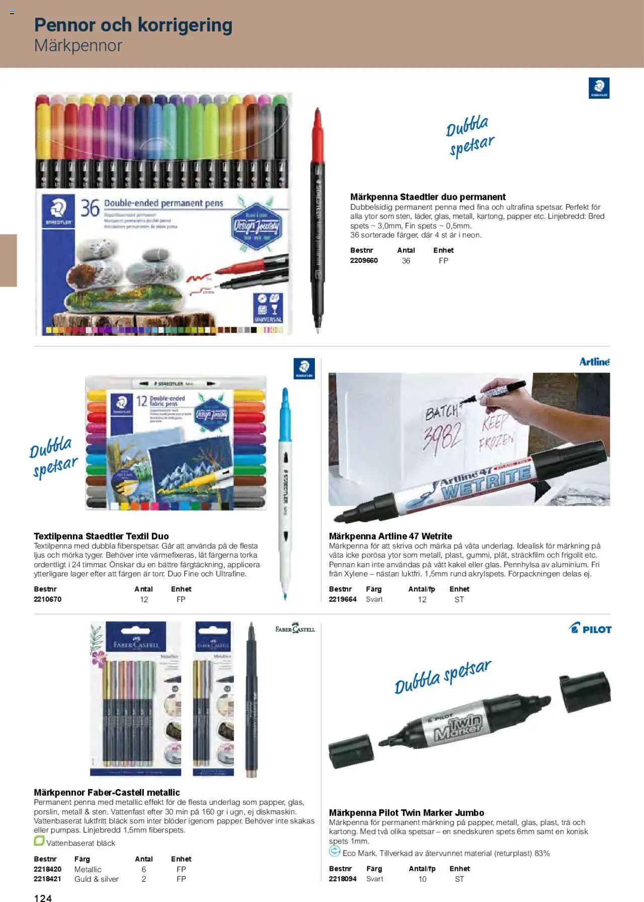 Office Depot reklamblad aktuell från 01.02.2025 | Sida: 126 | Produkter: Penna, Papper, Ljus