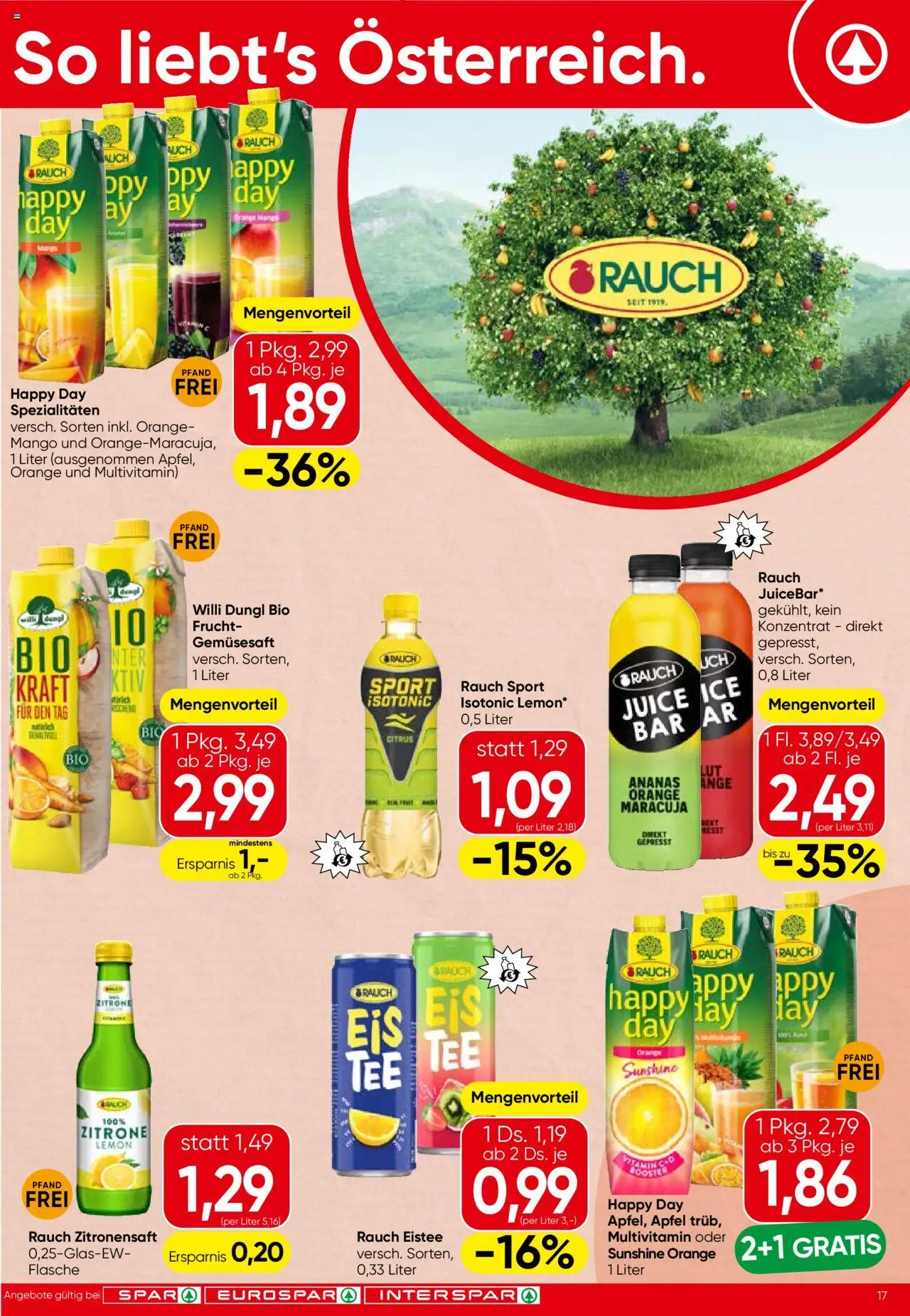 Spar Flugblatt - Oberösterreich gültig ab 09.10.2025 | Seite: 17 | Produkte: Zitrone, Mango, Äpfel, Ananas