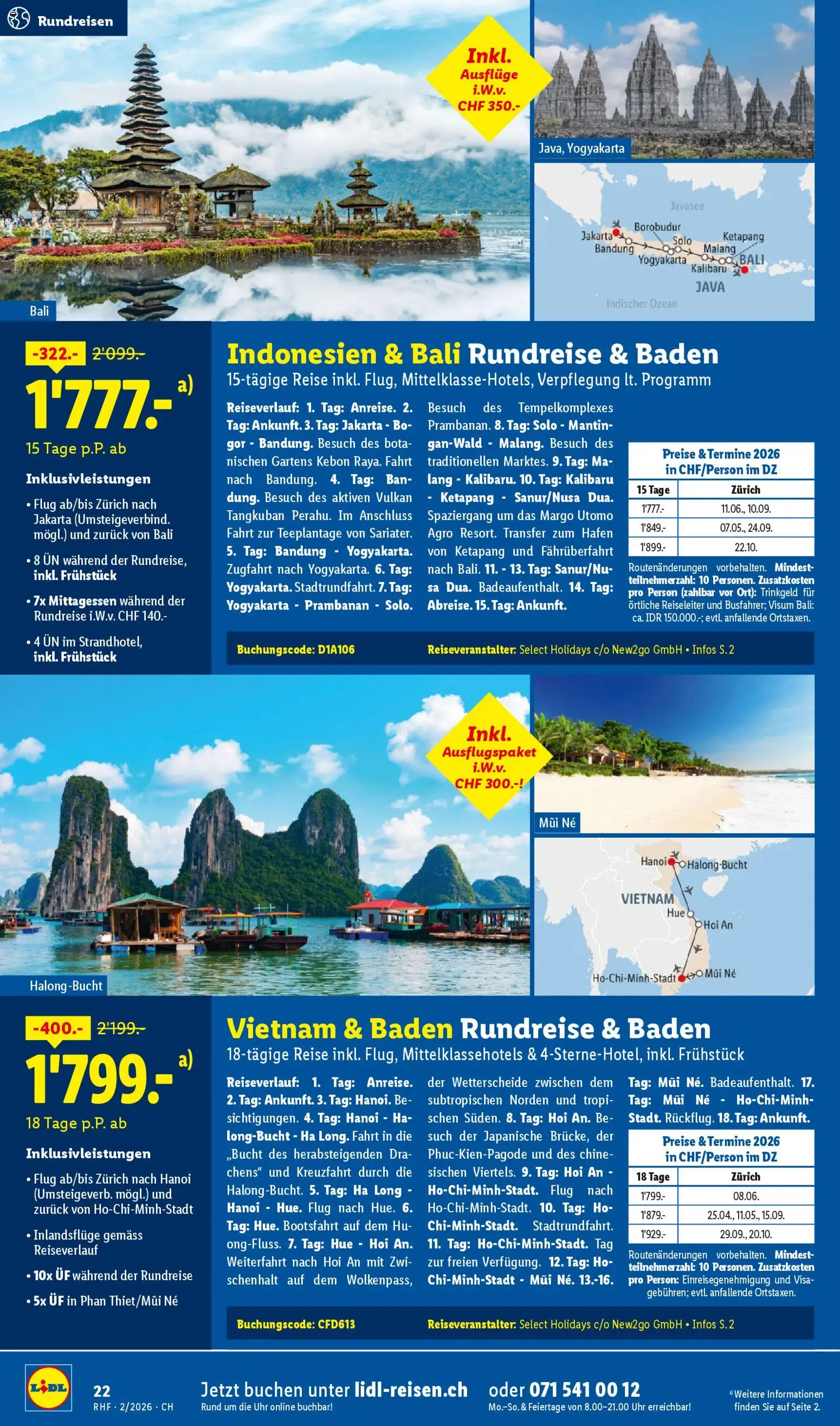 Lidl Aktionen Reisen Februar – gültig ab 28.01.2026 | Seite: 22 | Produkte: Uhr