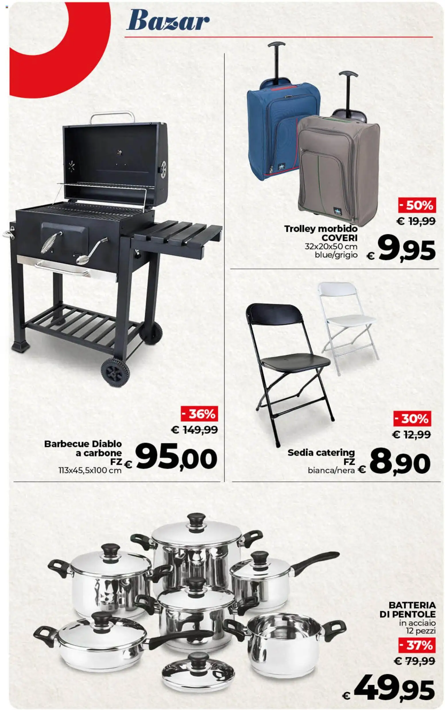 Volantino COOP del 26.03.2026 | Pagina: 47 | Prodotti: Barbecue, Trolley, Sedia, Batteria