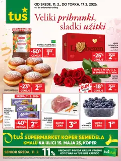 Tuš katalog akcije – veljaven od 11.02.2026 | Stran: 9 | Izdelki: Šopek, Marmelada, Cokolada, Borovnice