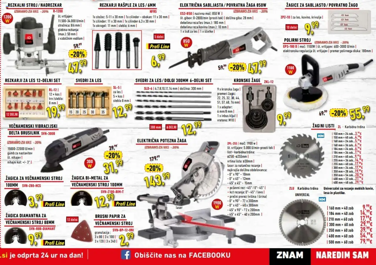 Novi Inter Diskont katalog ponudbe – veljaven od 21.10.2025 | Stran: 3 | Izdelki: Adapter, Kos, Svedri, Brusilnik