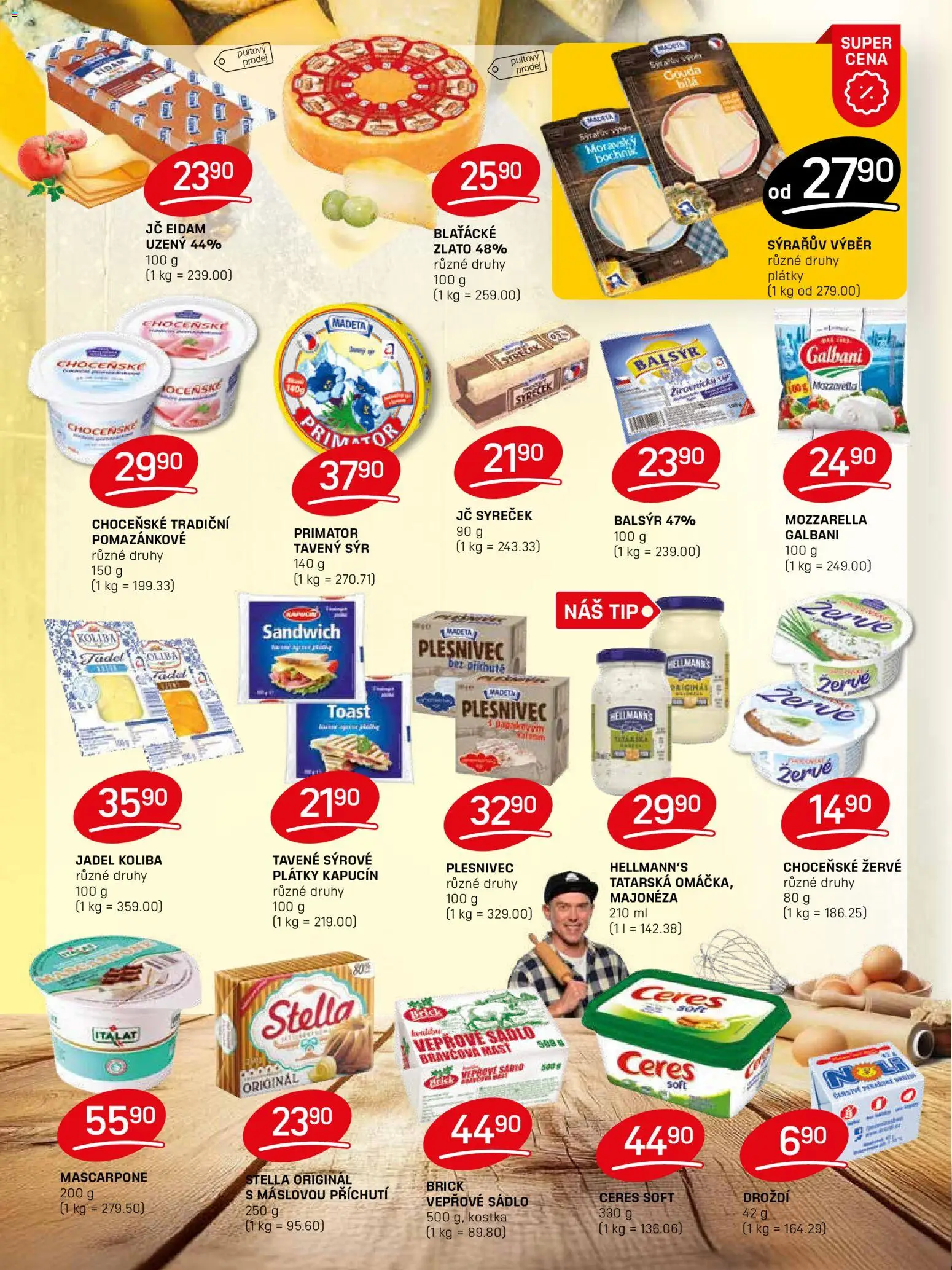 Flop leták od 12.11.2025 | Strana: 4 | Produkty: Žervé, Eidam, Hellmann's, Droždí