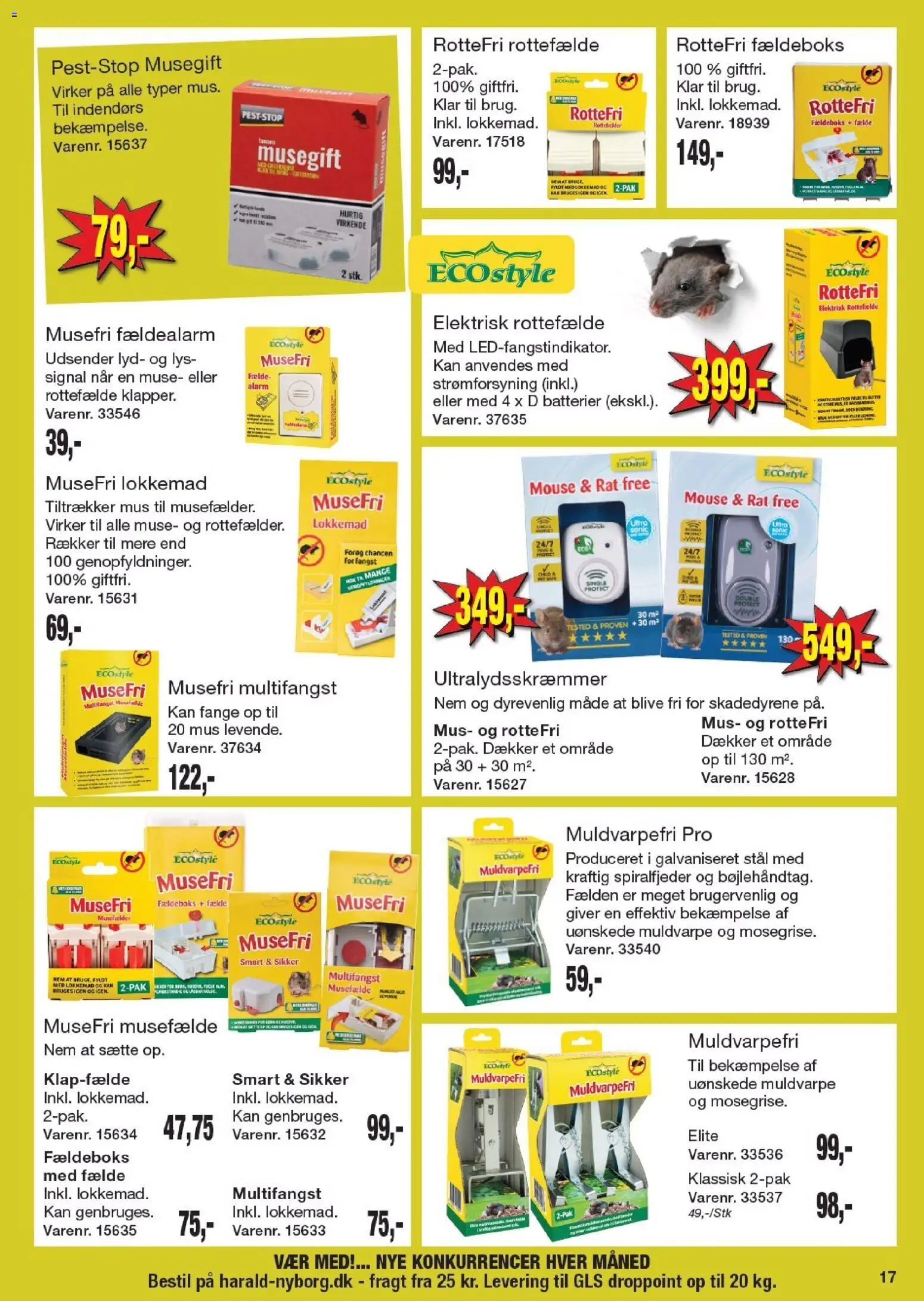 Harald Nyborg tilbudsavis – gyldig fra 23.04.2026 | Side: 17 | Produkter: Batterier, Mus, Lyd
