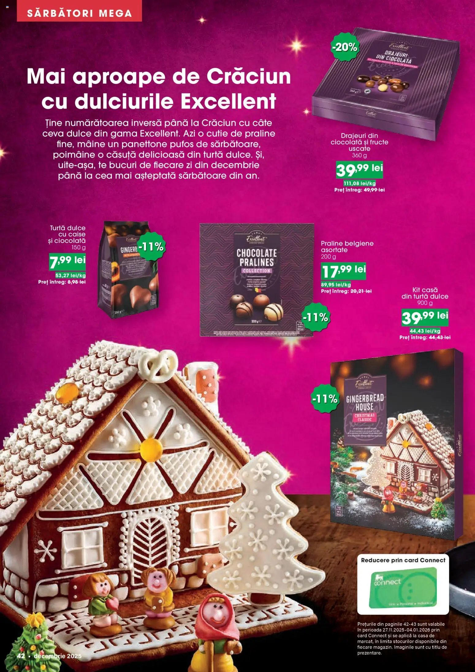Noul catalog Mega Image – valabil de la 27.11.2025 | Pagină: 42 | Produse: Cutie, Praline, Ciocolată, Turtă dulce